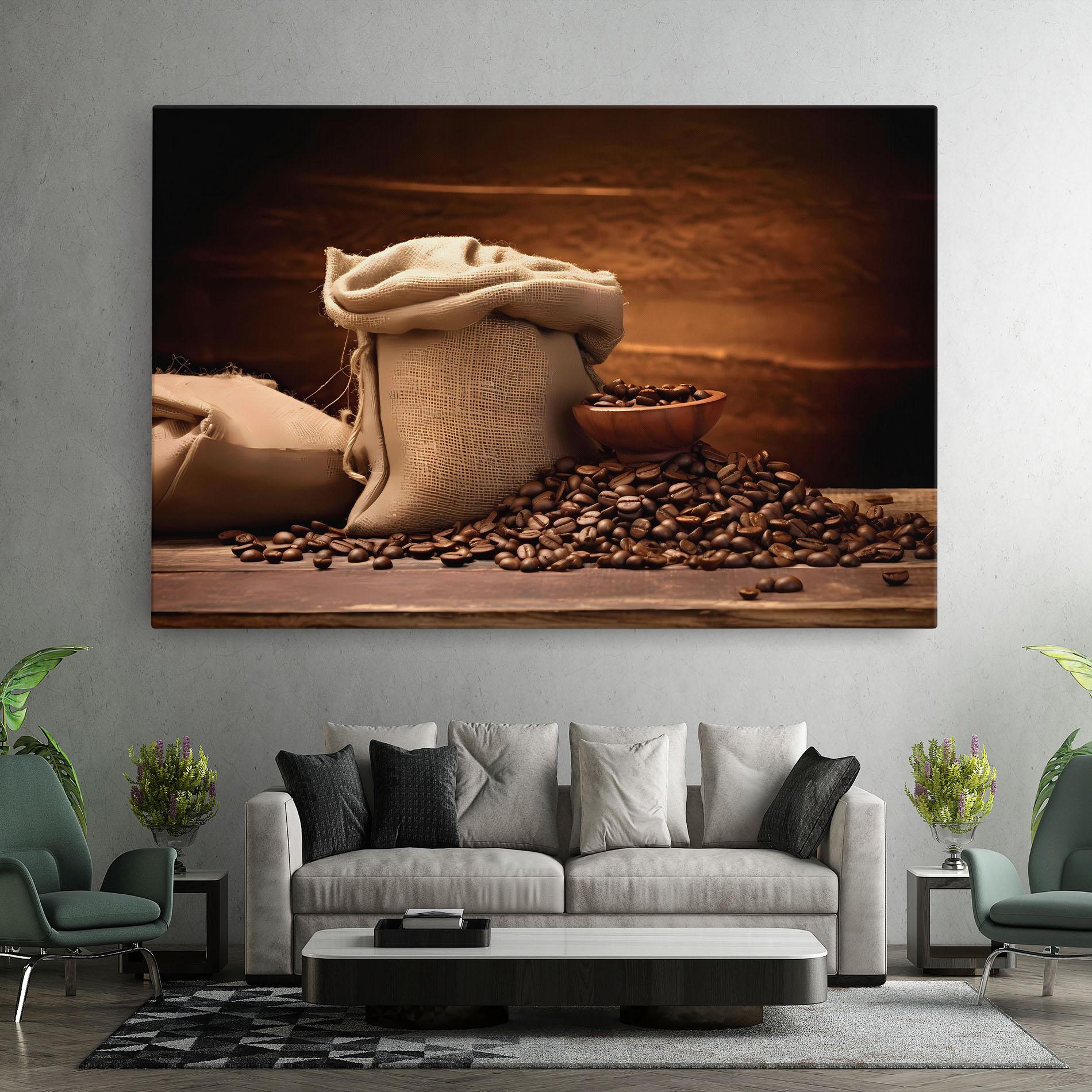 Tablou Canvas Big Bag Of Coffee Beans mockup 7