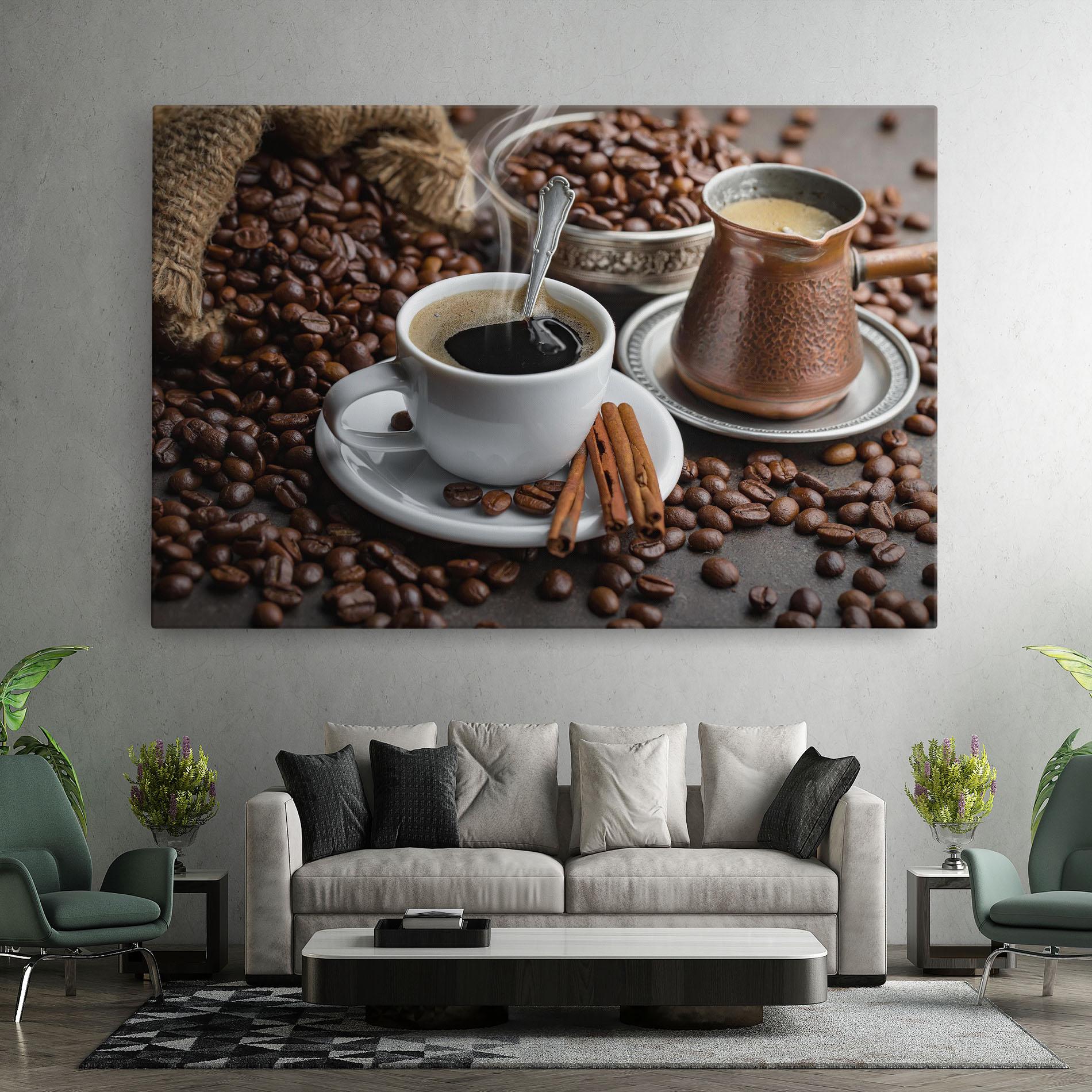 Tablou Canvas Black Coffee Beans mockup 7