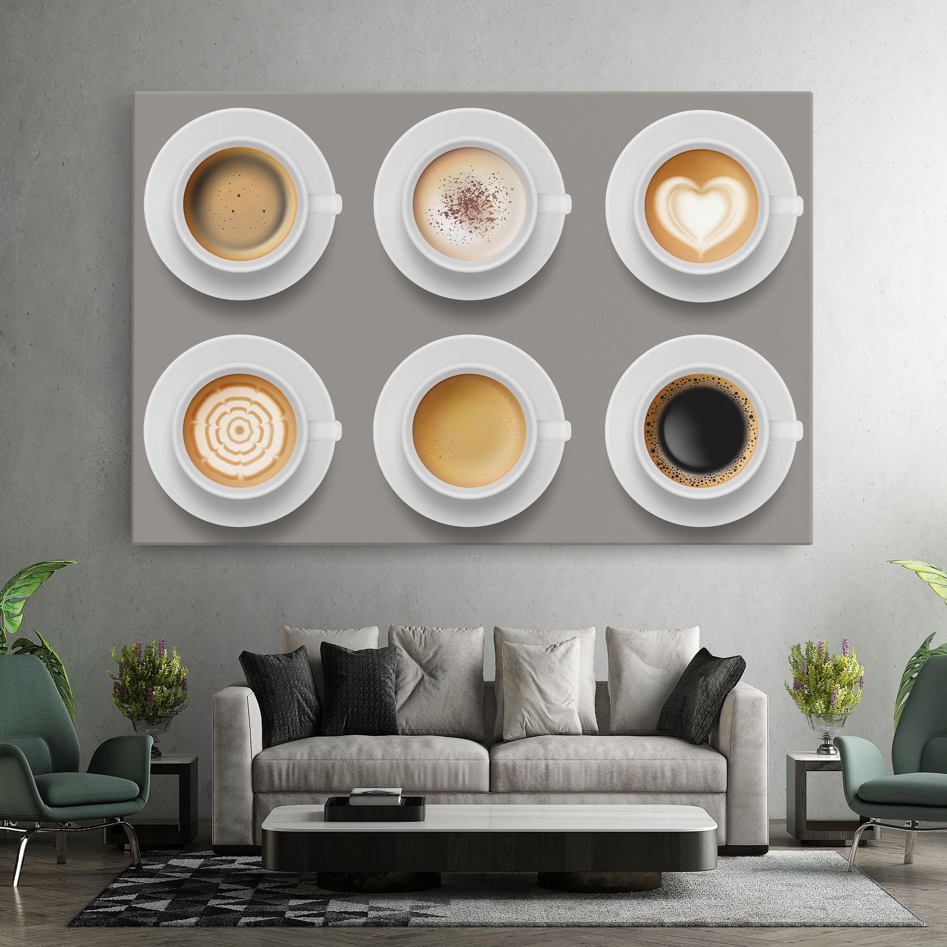 Tablou Canvas Coffee Cups Mix mockup 7