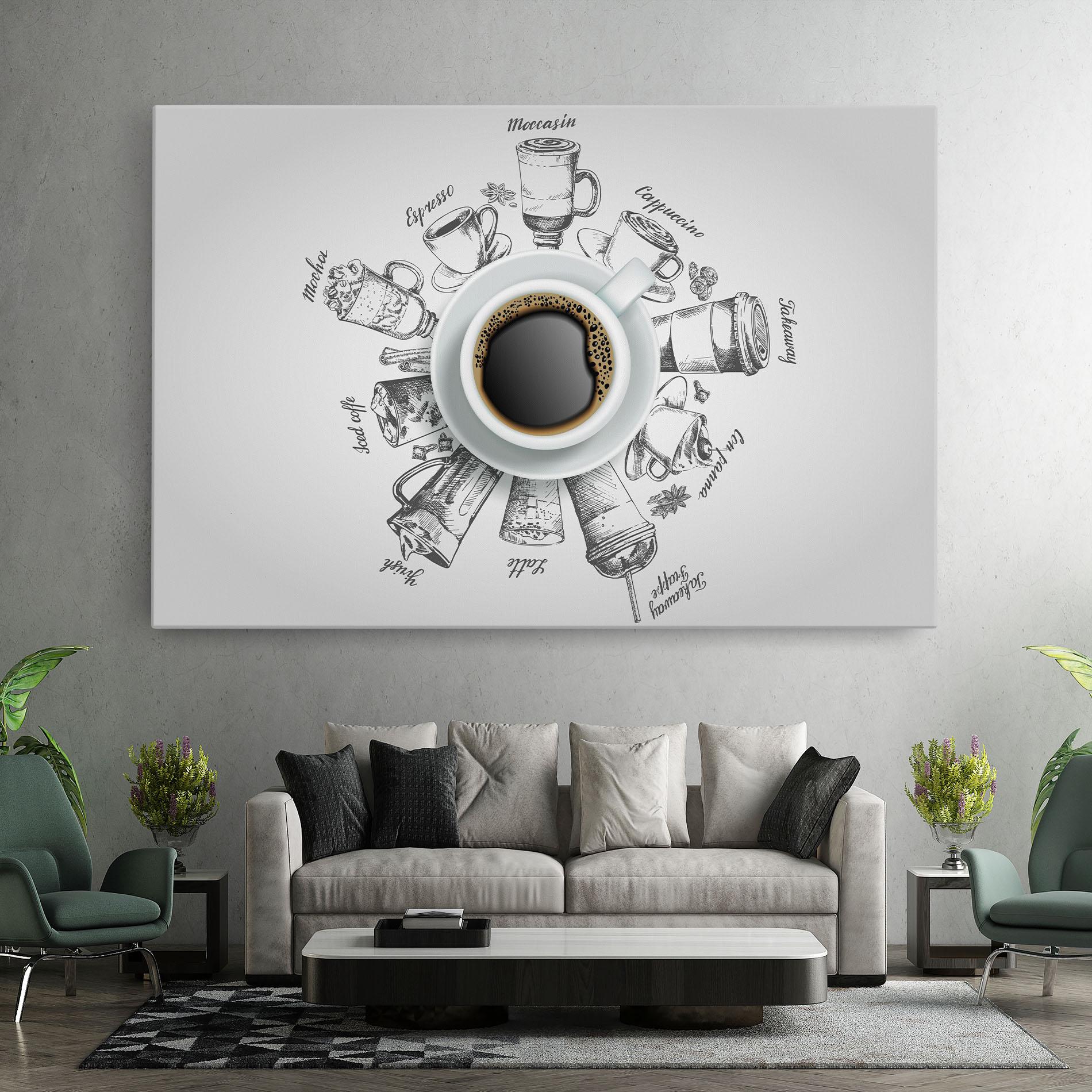 Tablou Canvas Coffee List mockup 7