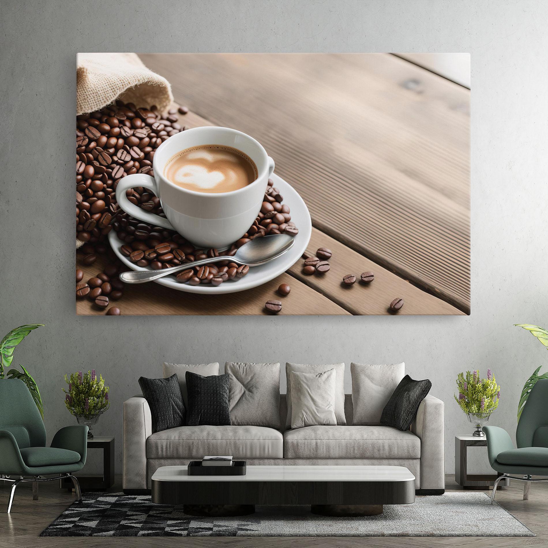 Tablou Canvas Coffee On Table mockup 7