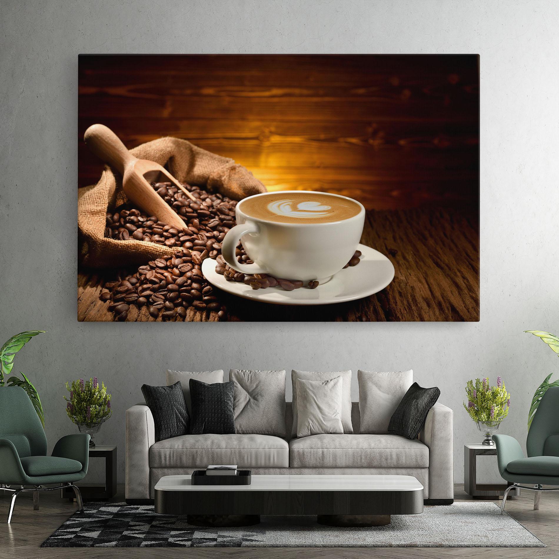 Tablou Canvas Latte Coffee mockup 7