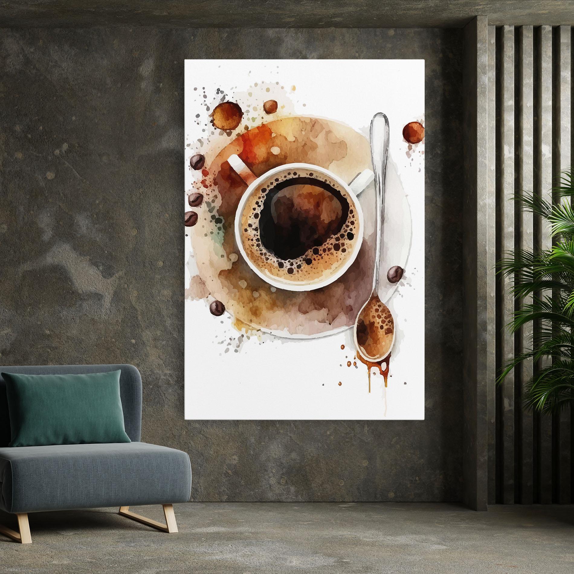 Tablou Canvas Coffee Liquid mockup 7