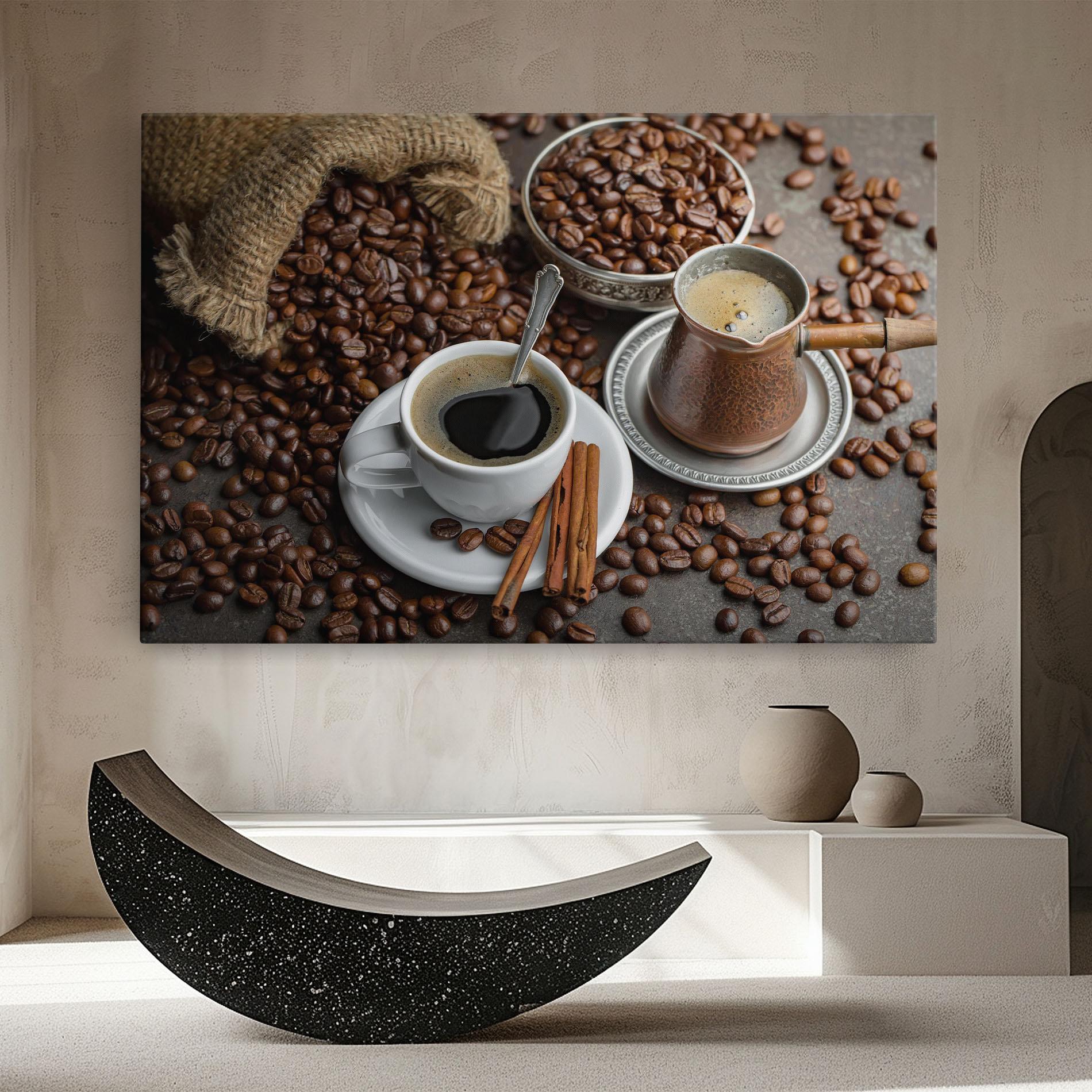 Tablou Canvas Black Coffee Bean mockup 8