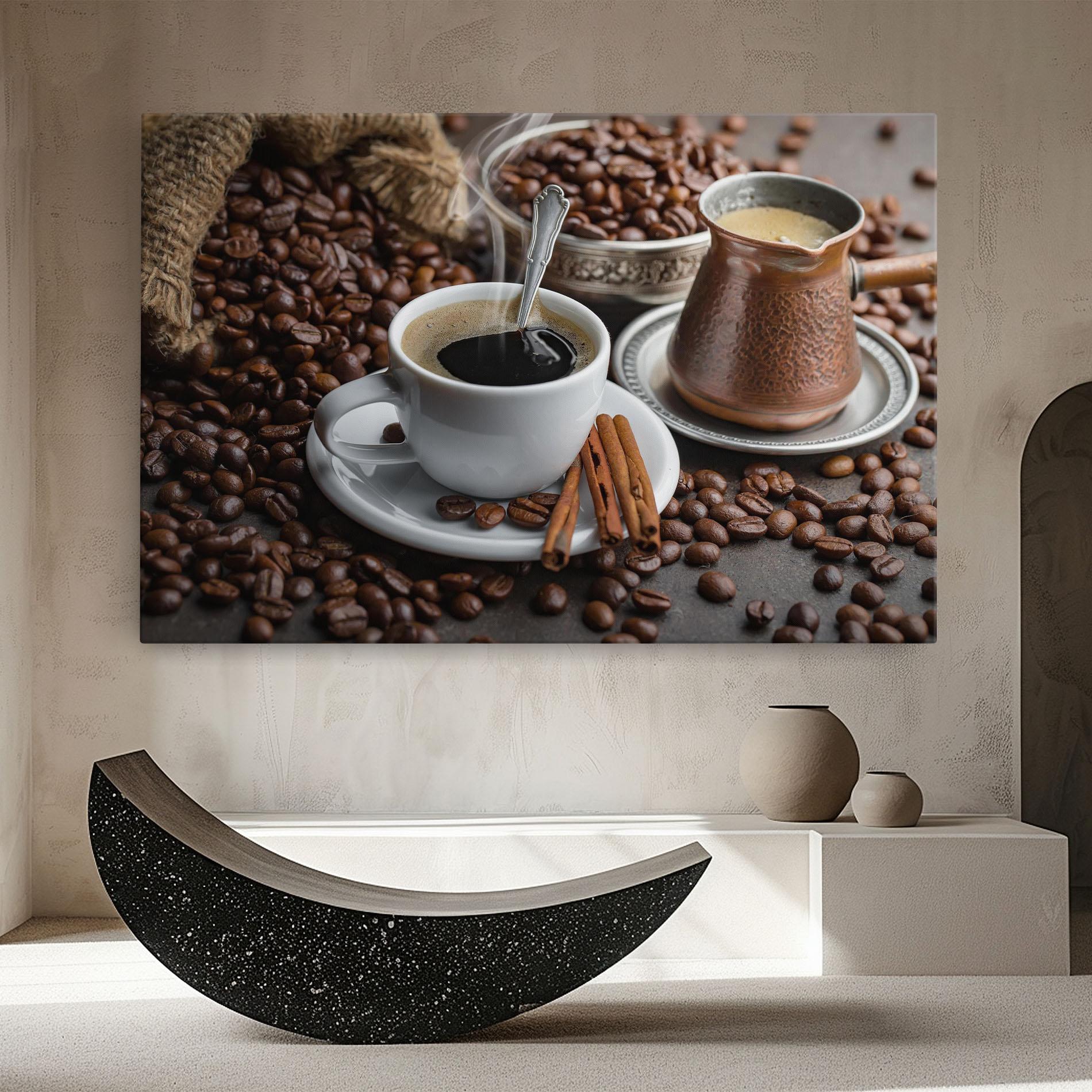 Tablou Canvas Black Coffee Beans mockup 8