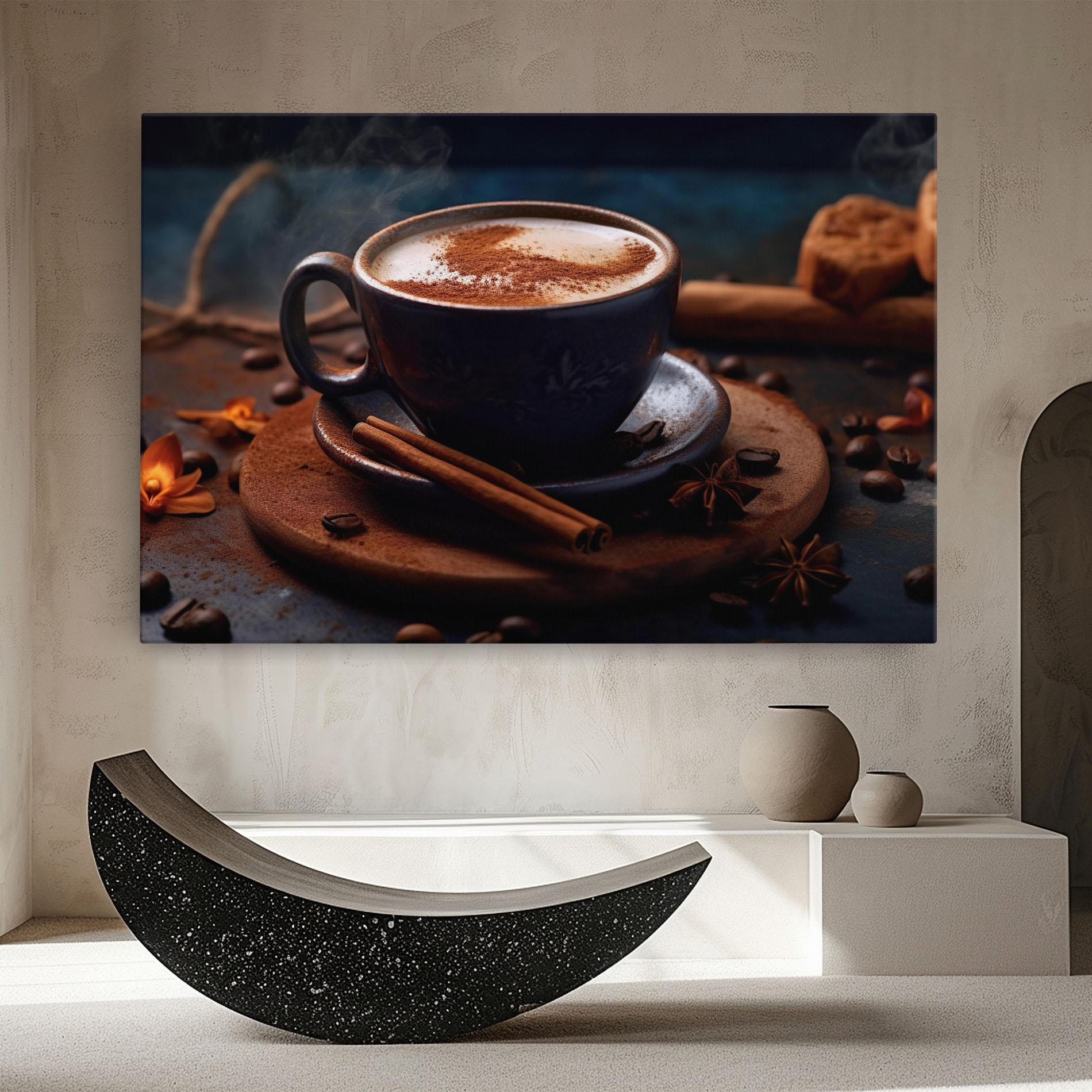 Tablou Canvas Cinnamon Coffee Cup mockup 8
