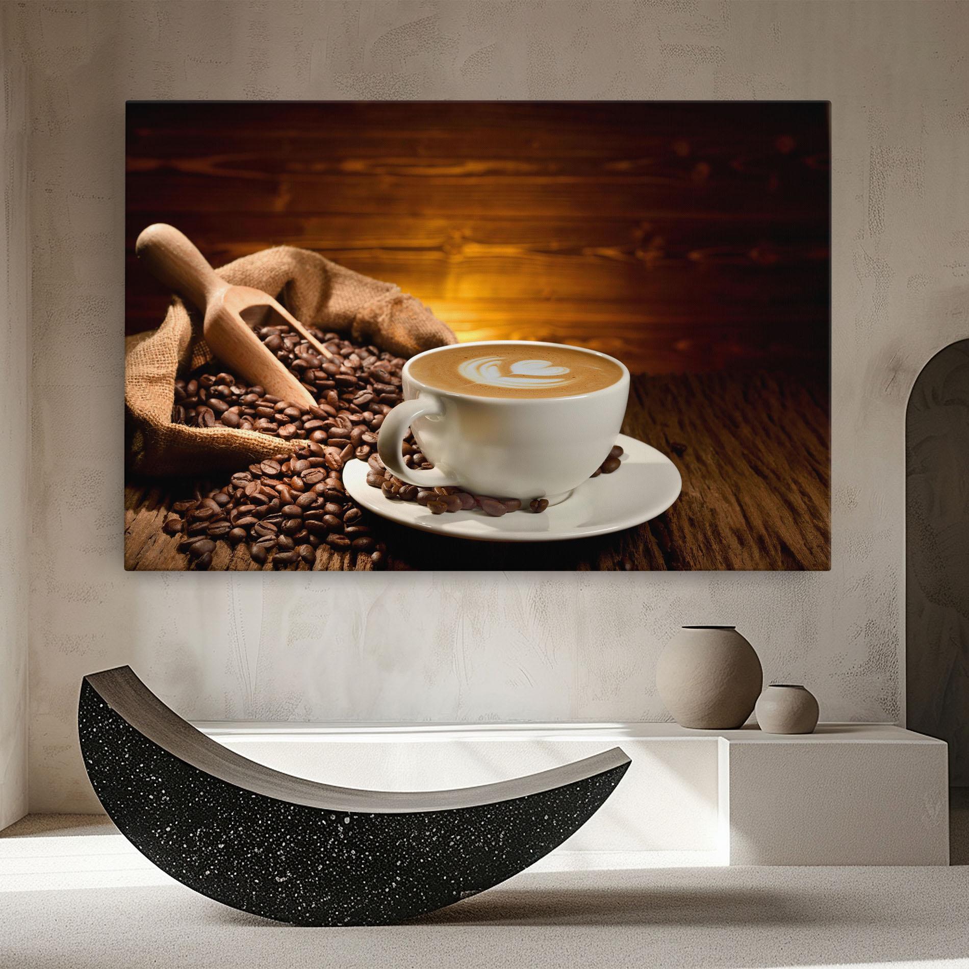 Tablou Canvas Latte Coffee mockup 8