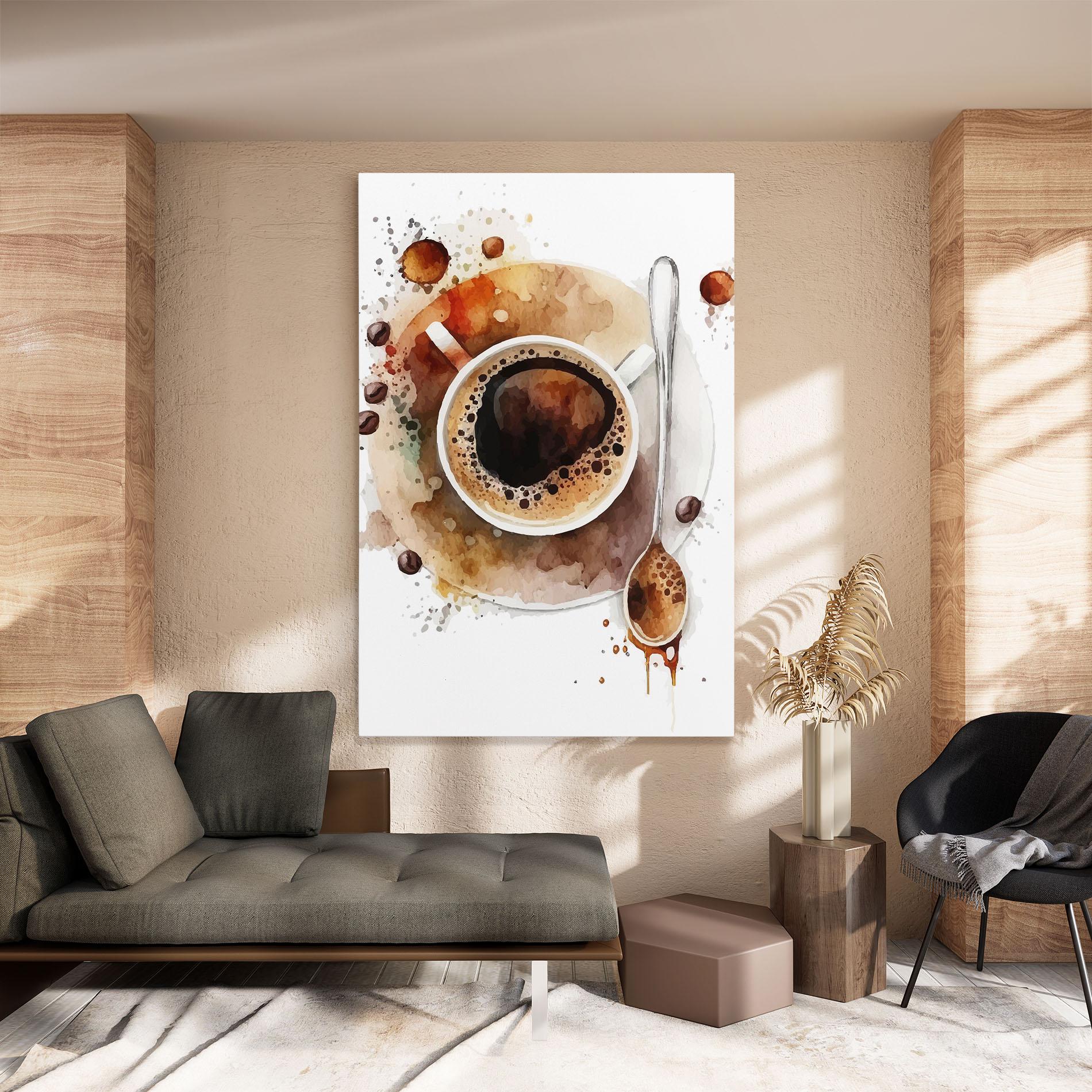 Tablou Canvas Coffee Liquid mockup 8