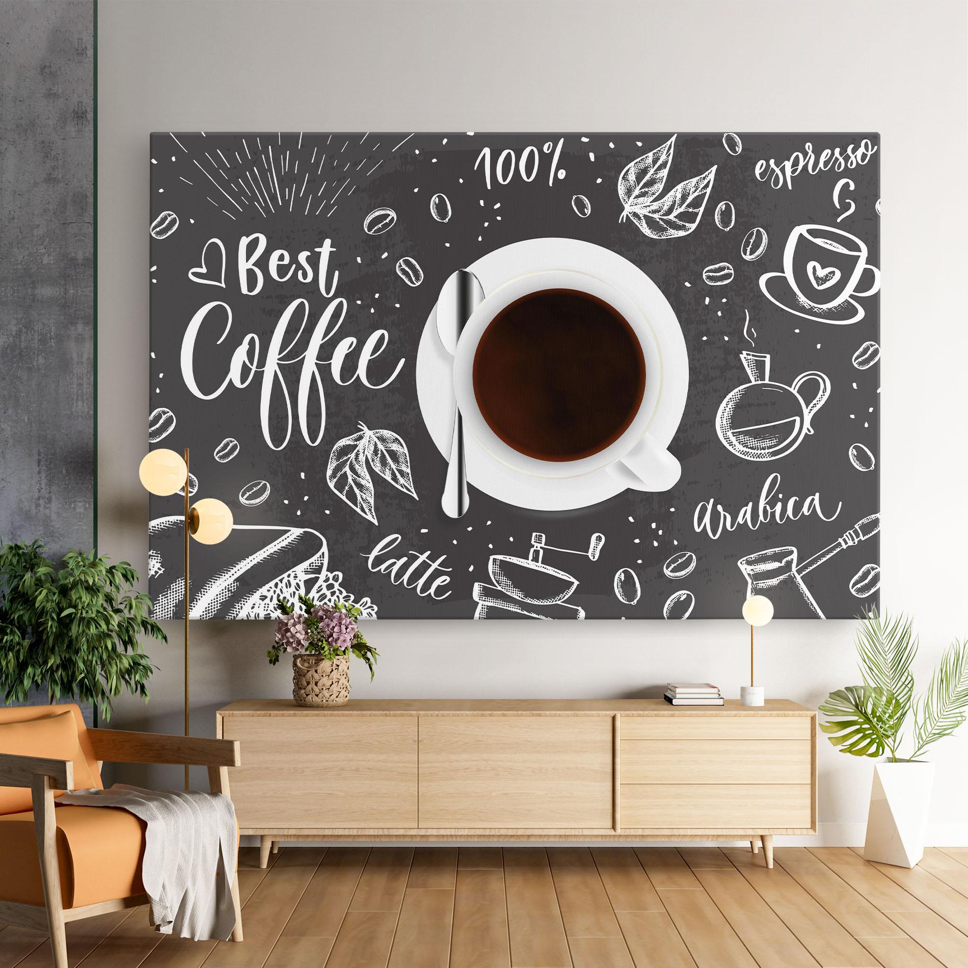 Tablou Canvas Best Coffee mockup 9
