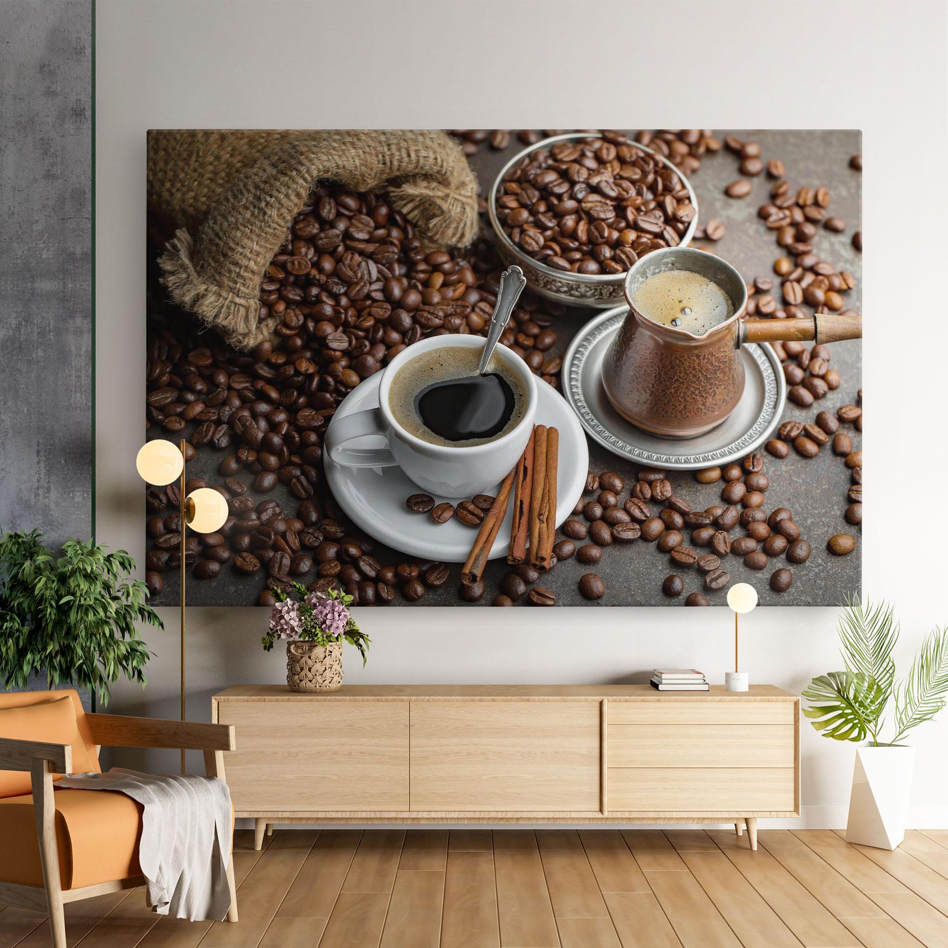 Tablou Canvas Black Coffee Bean mockup 9