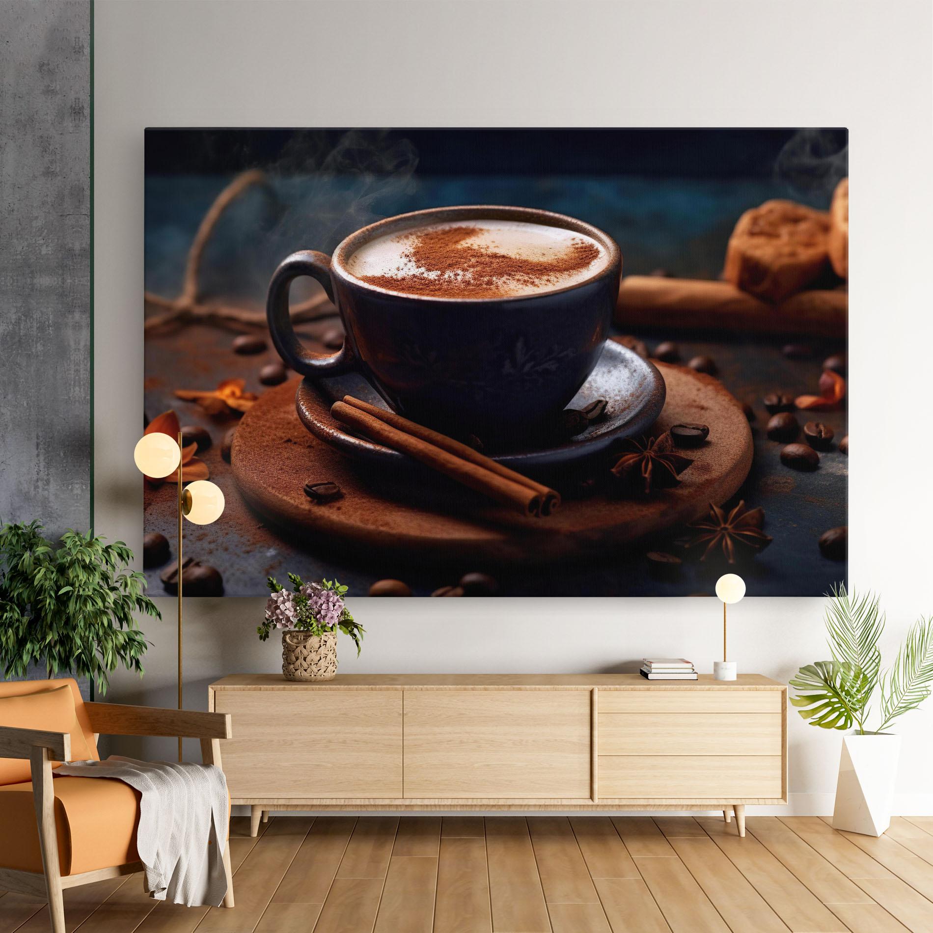 Tablou Canvas Cinnamon Coffee Cup mockup 9