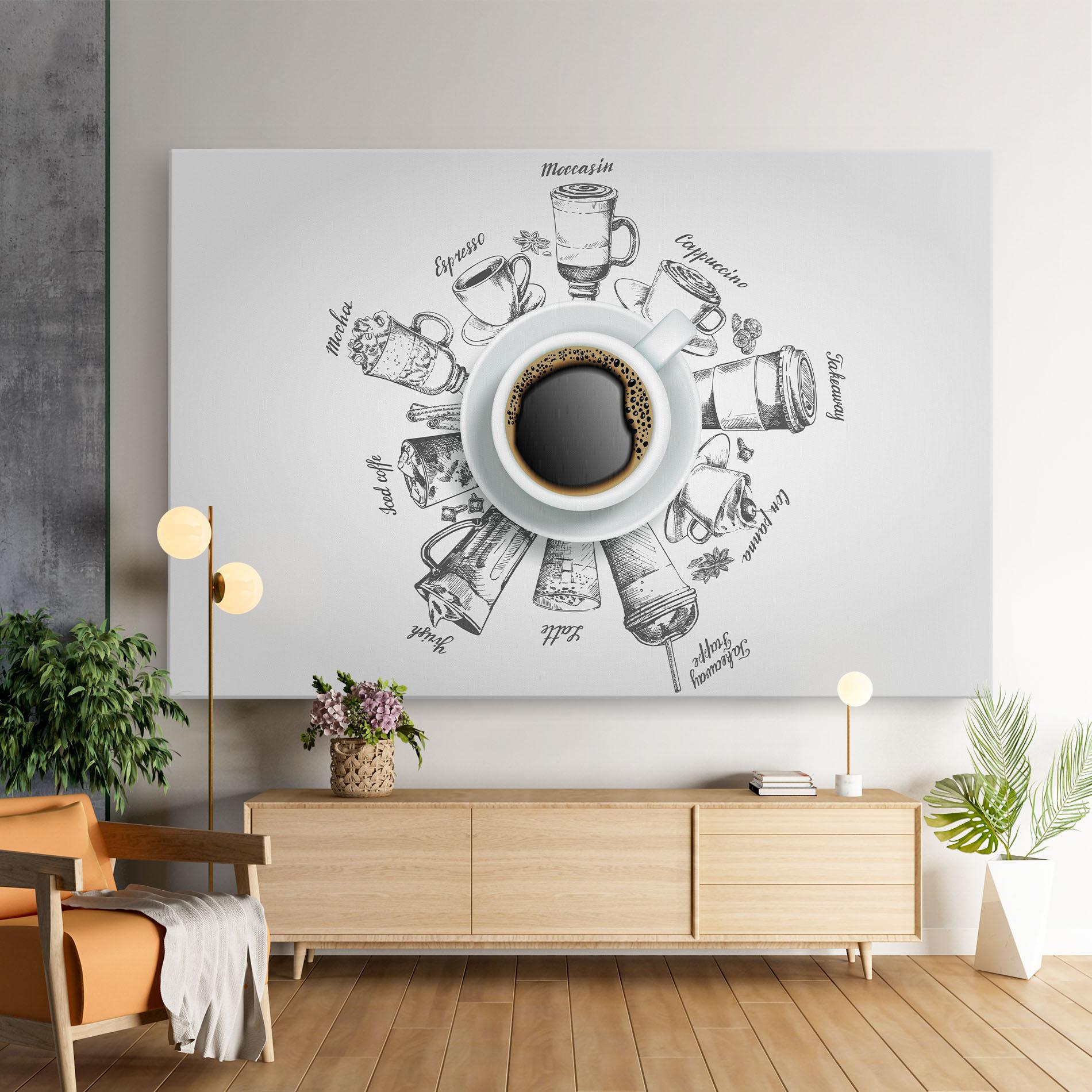 Tablou Canvas Coffee List mockup 9