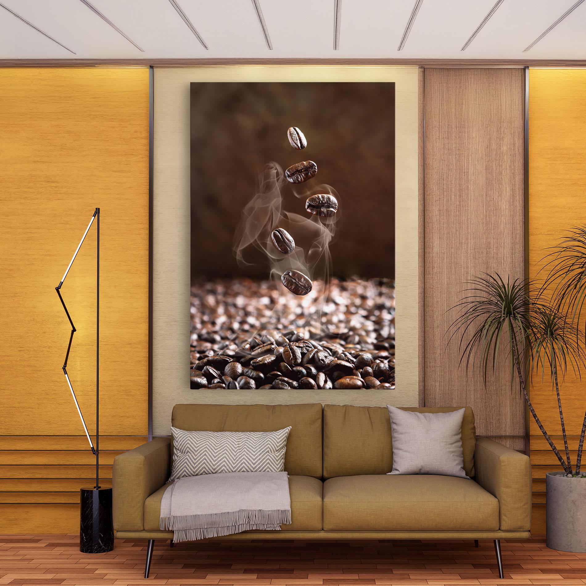 Tablou Canvas Close Up Falling Beans mockup 9