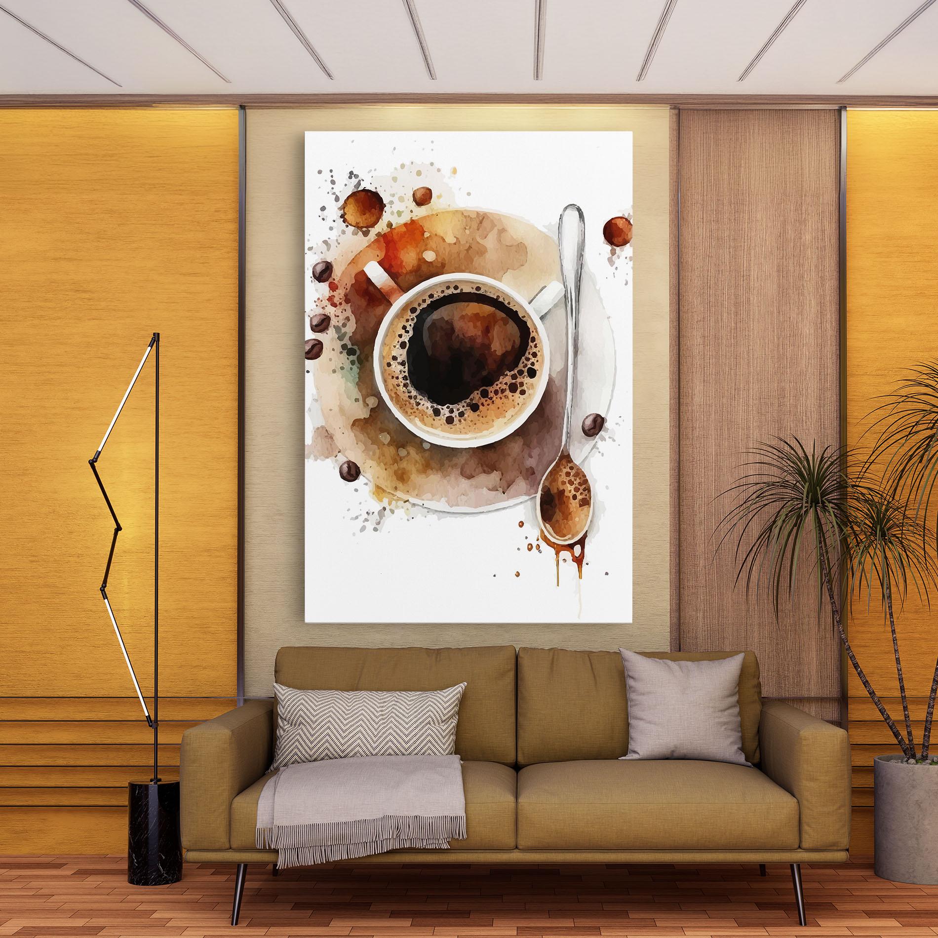 Tablou Canvas Coffee Liquid mockup 9