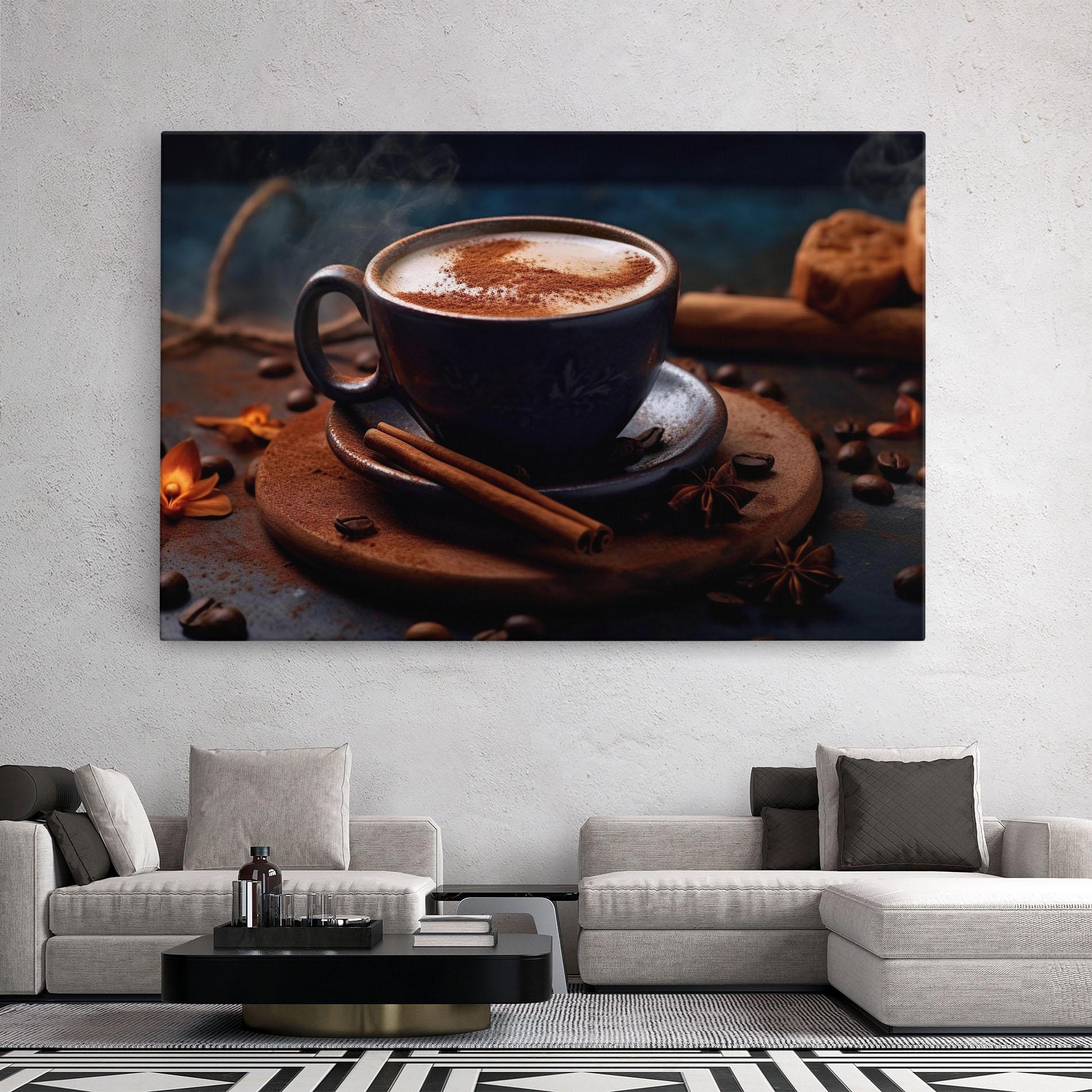 Tablou Canvas Cinnamon Coffee Cup mockup 2