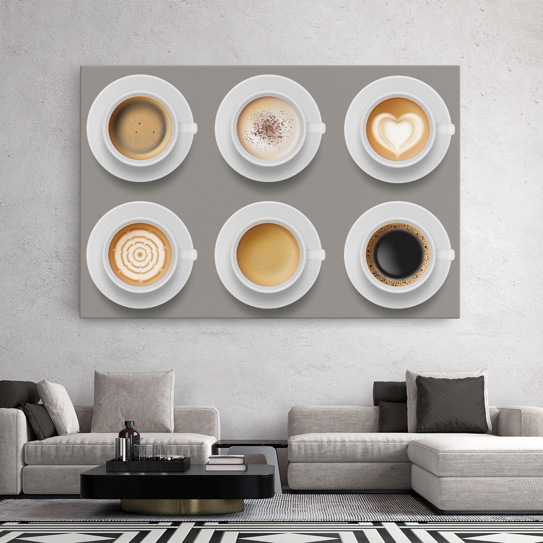 Tablou Canvas Coffee Cups Mix mockup 2