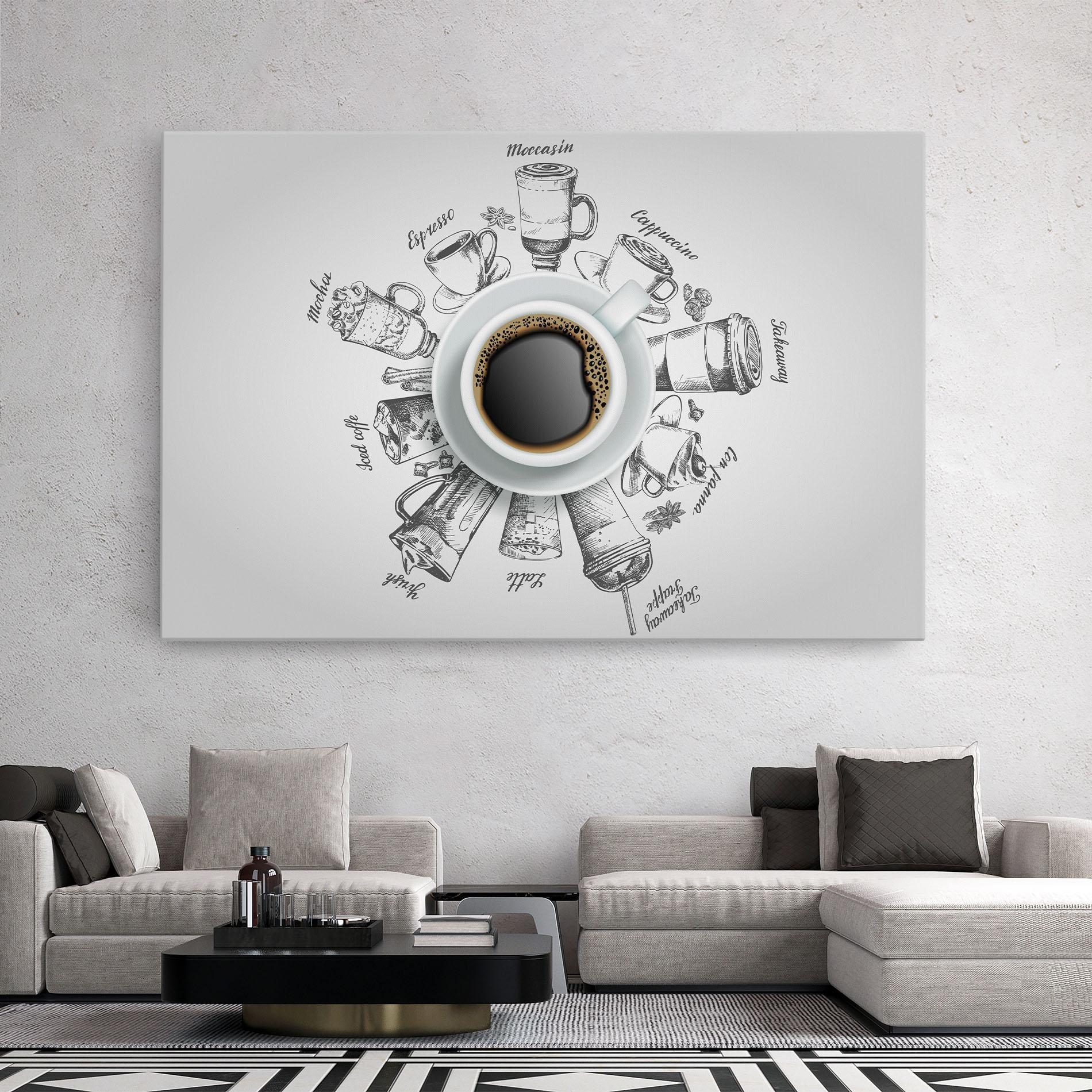 Tablou Canvas Coffee List mockup 2