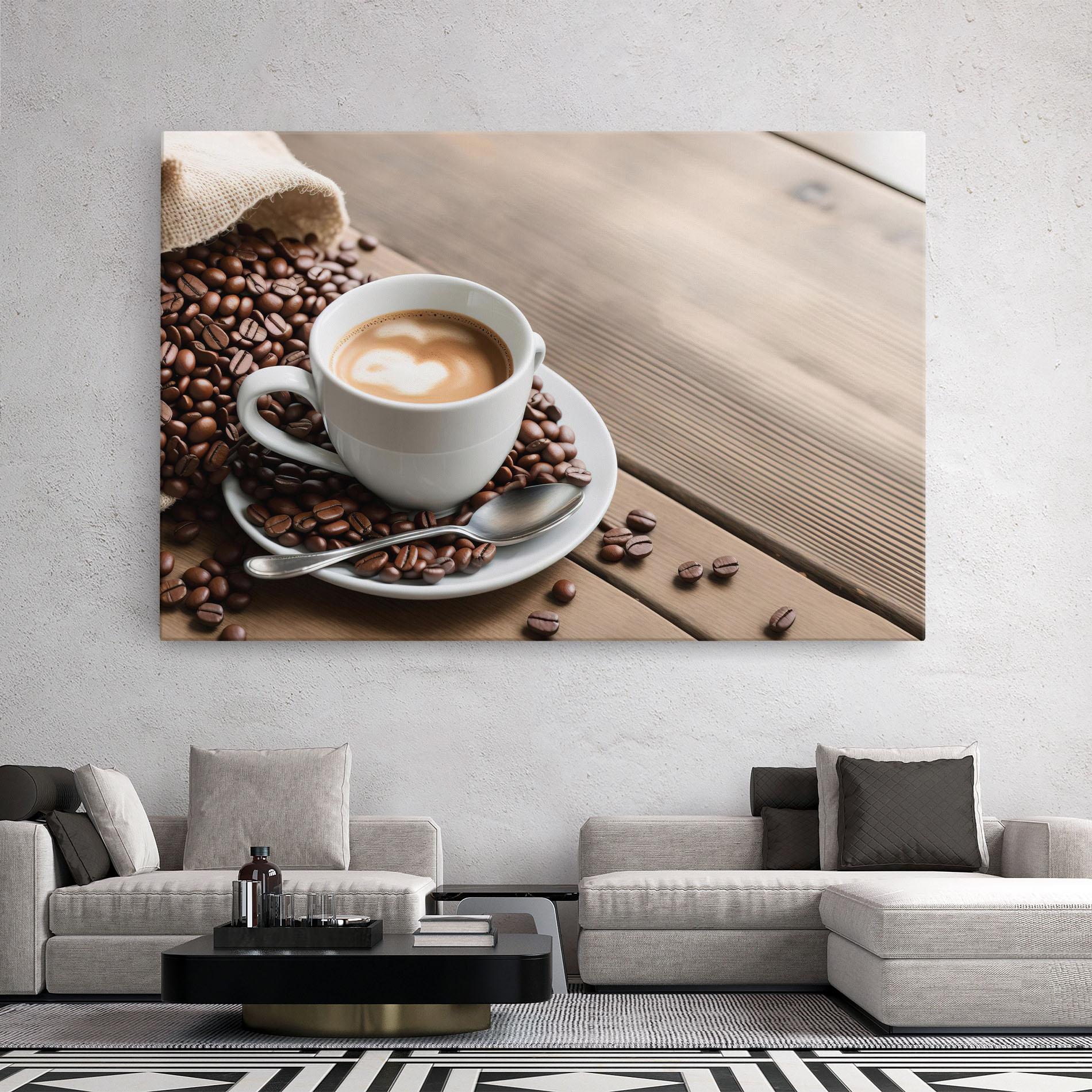 Tablou Canvas Coffee On Table mockup 2