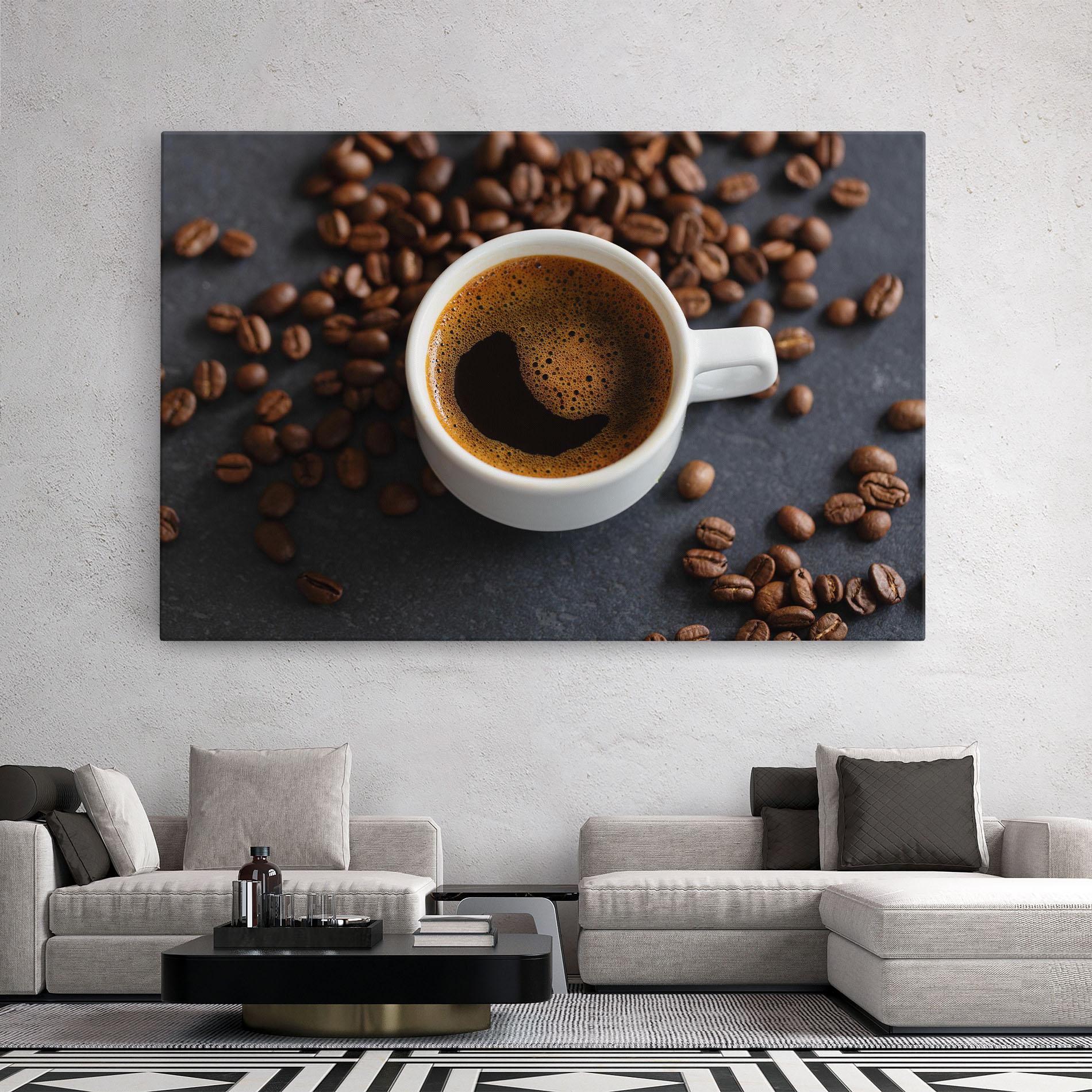 Tablou Canvas Espresso Close Up mockup 2