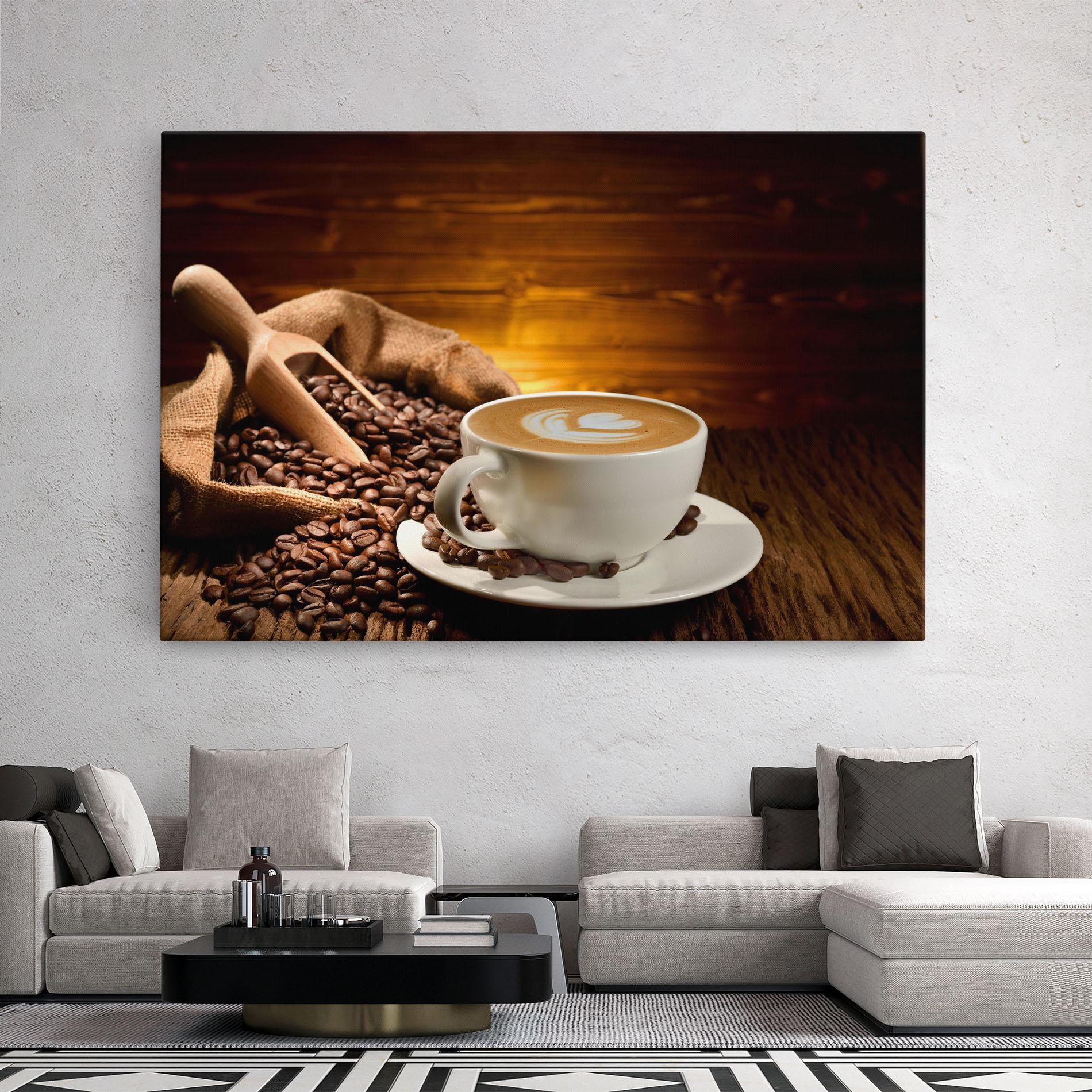 Tablou Canvas Latte Coffee mockup 2