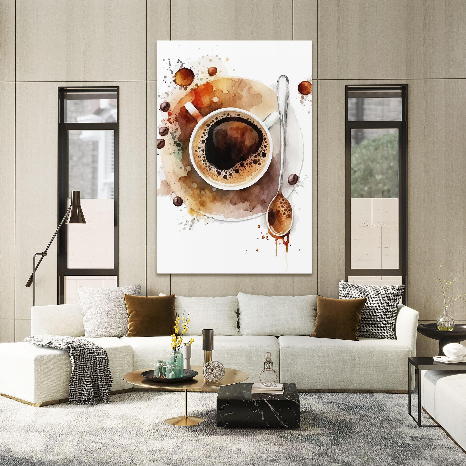 Tablou Canvas Coffee Liquid mockup 2