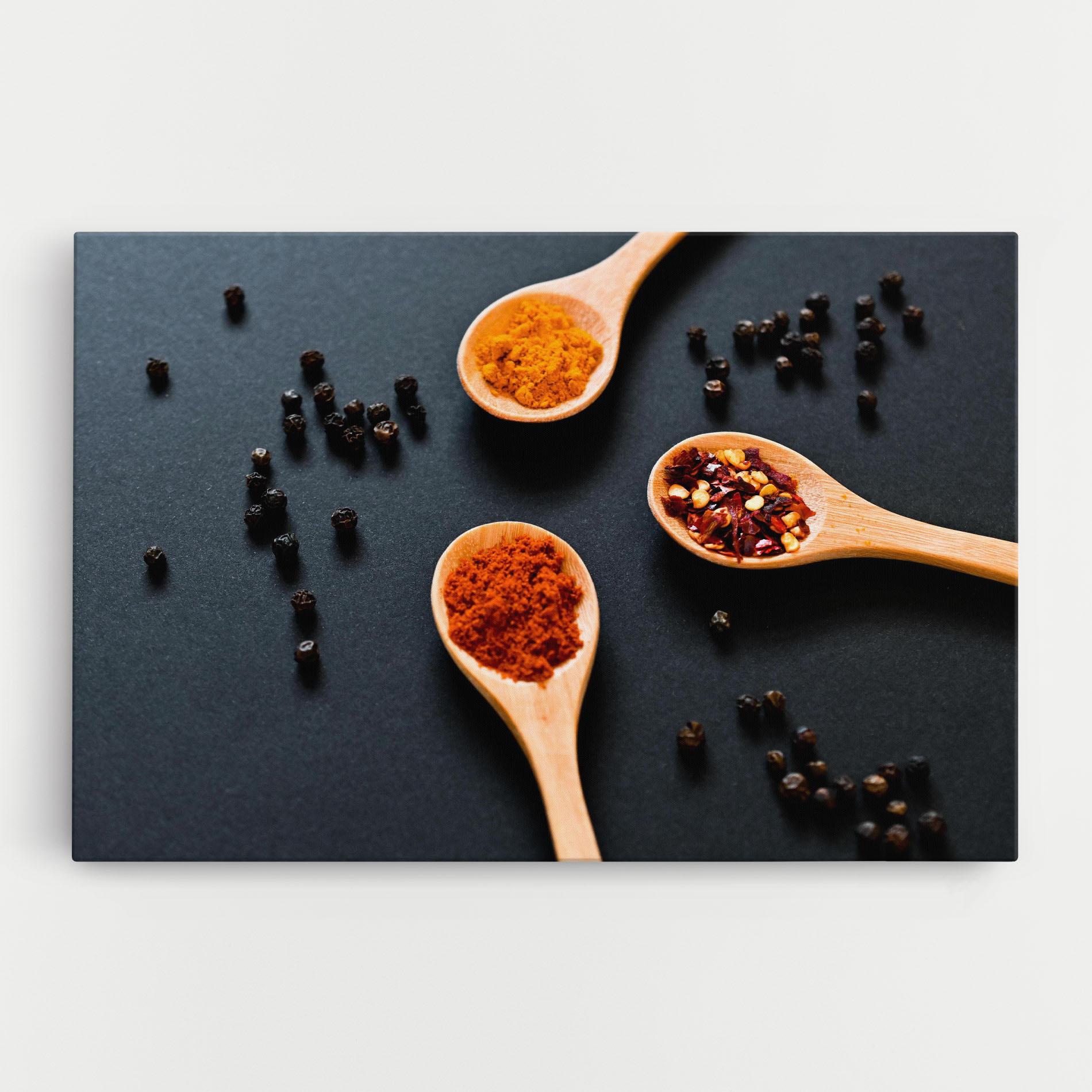 Tablou Canvas 3 Seasonings Spoons mockup 0
