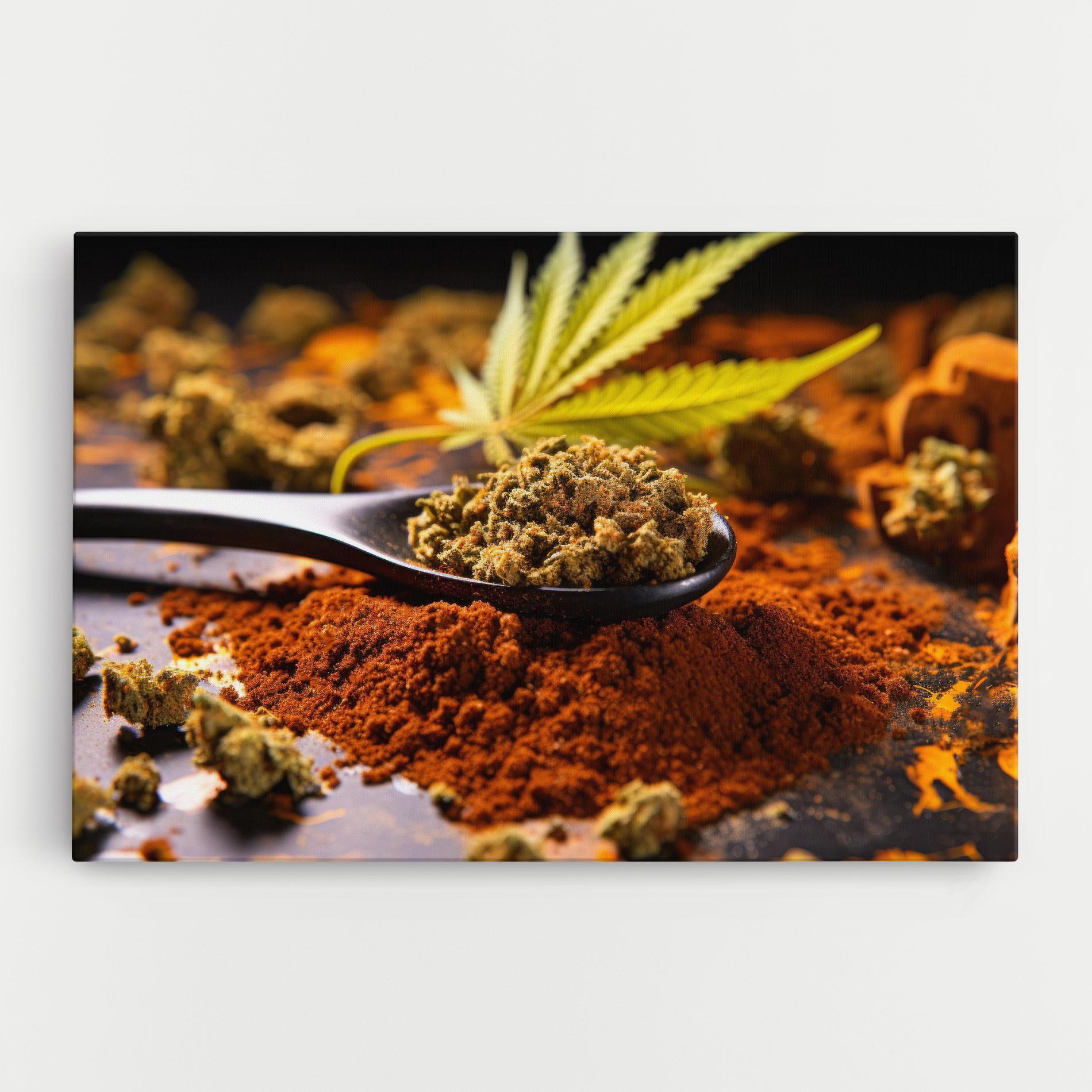 Tablou Canvas Cannabis Seasoning mockup 0