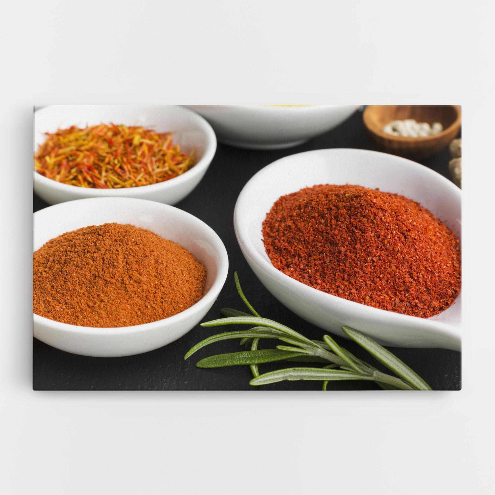 Tablou Canvas Close Up Spices Powder mockup 0
