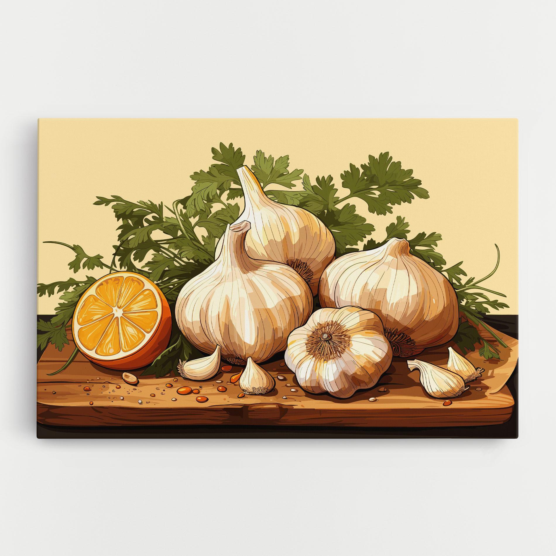 Tablou Canvas Garlic Lemon mockup 0
