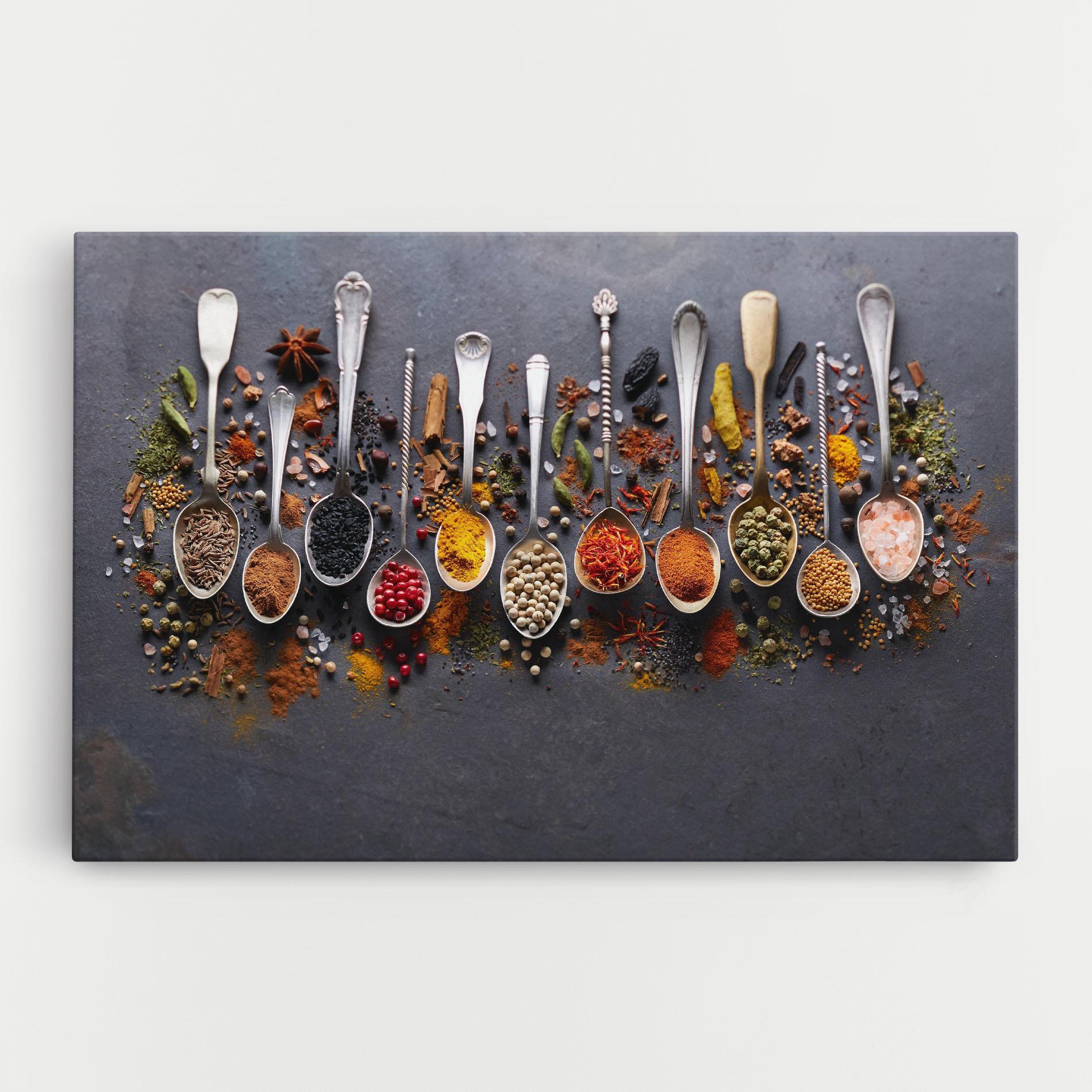 Tablou Canvas Spices Black Board mockup 0