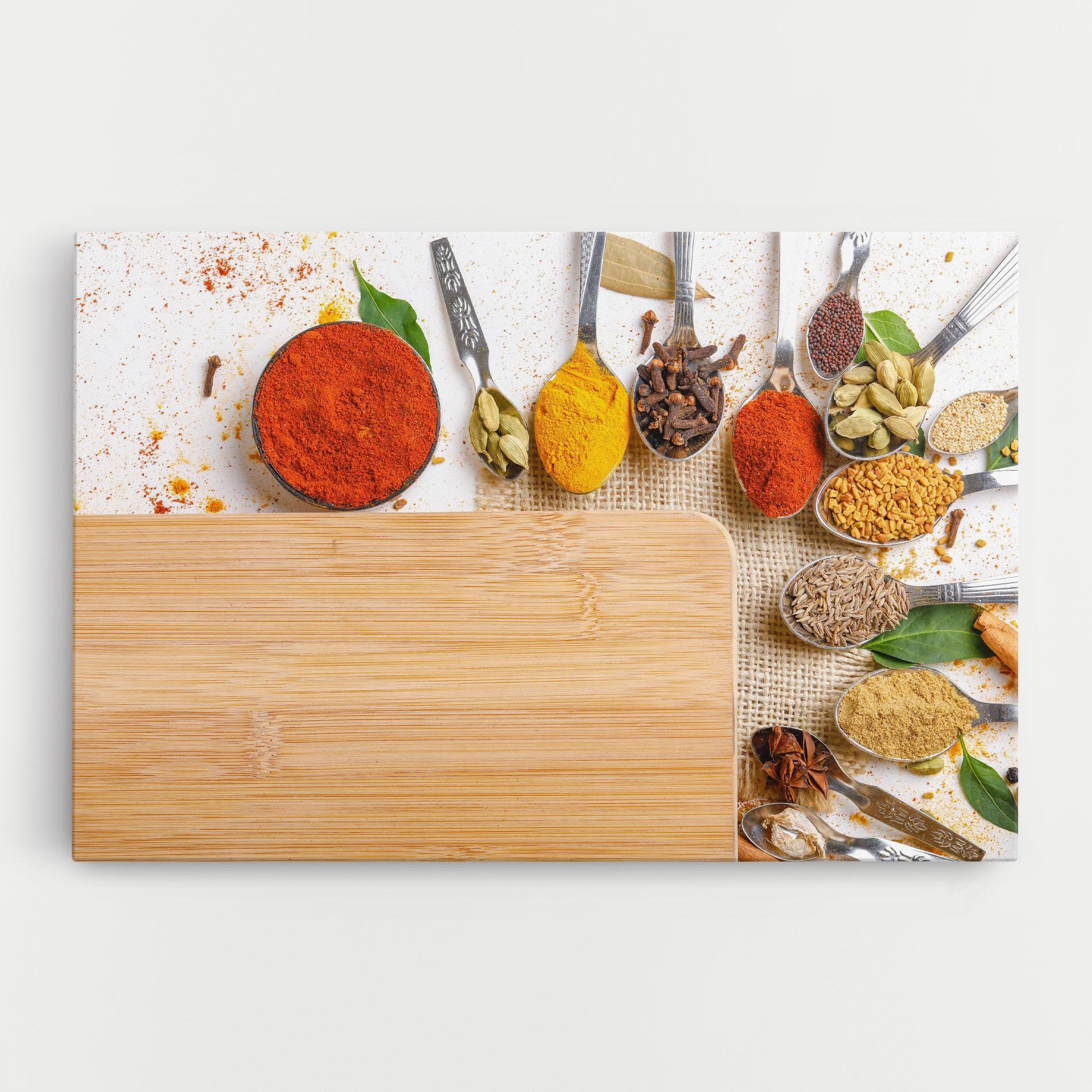 Tablou Canvas Spices Spoons mockup 0