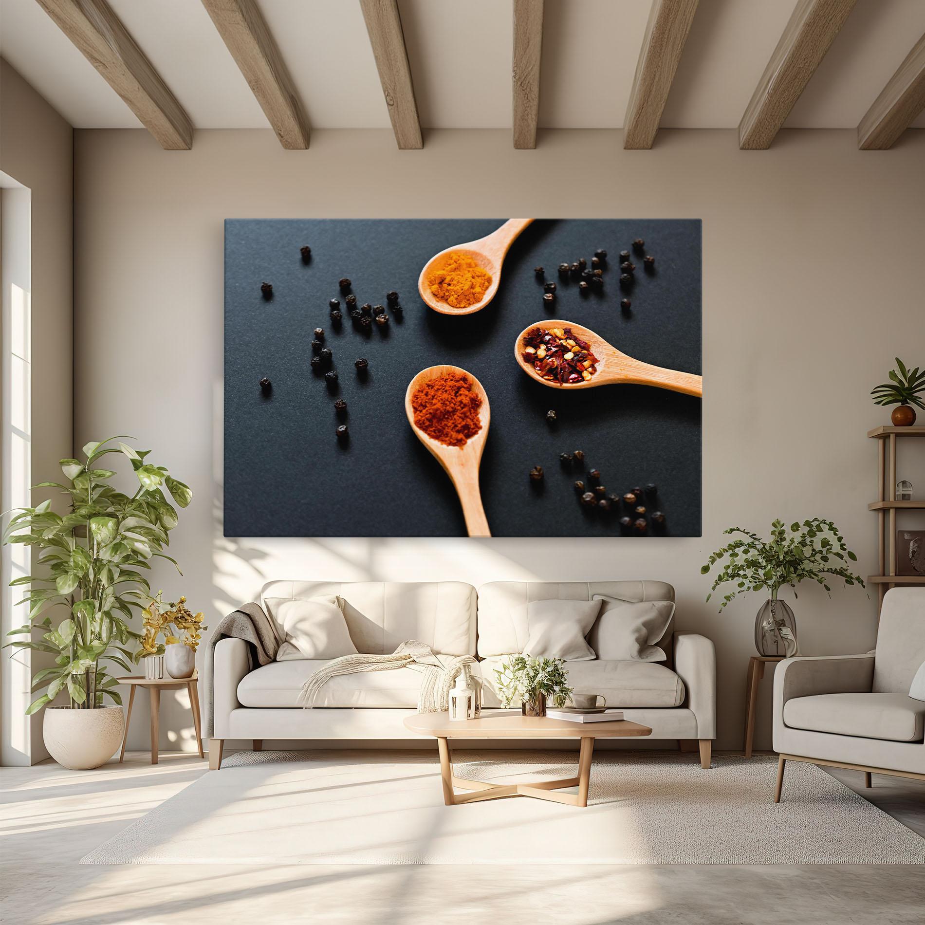 Tablou Canvas 3 Seasonings Spoons mockup 6