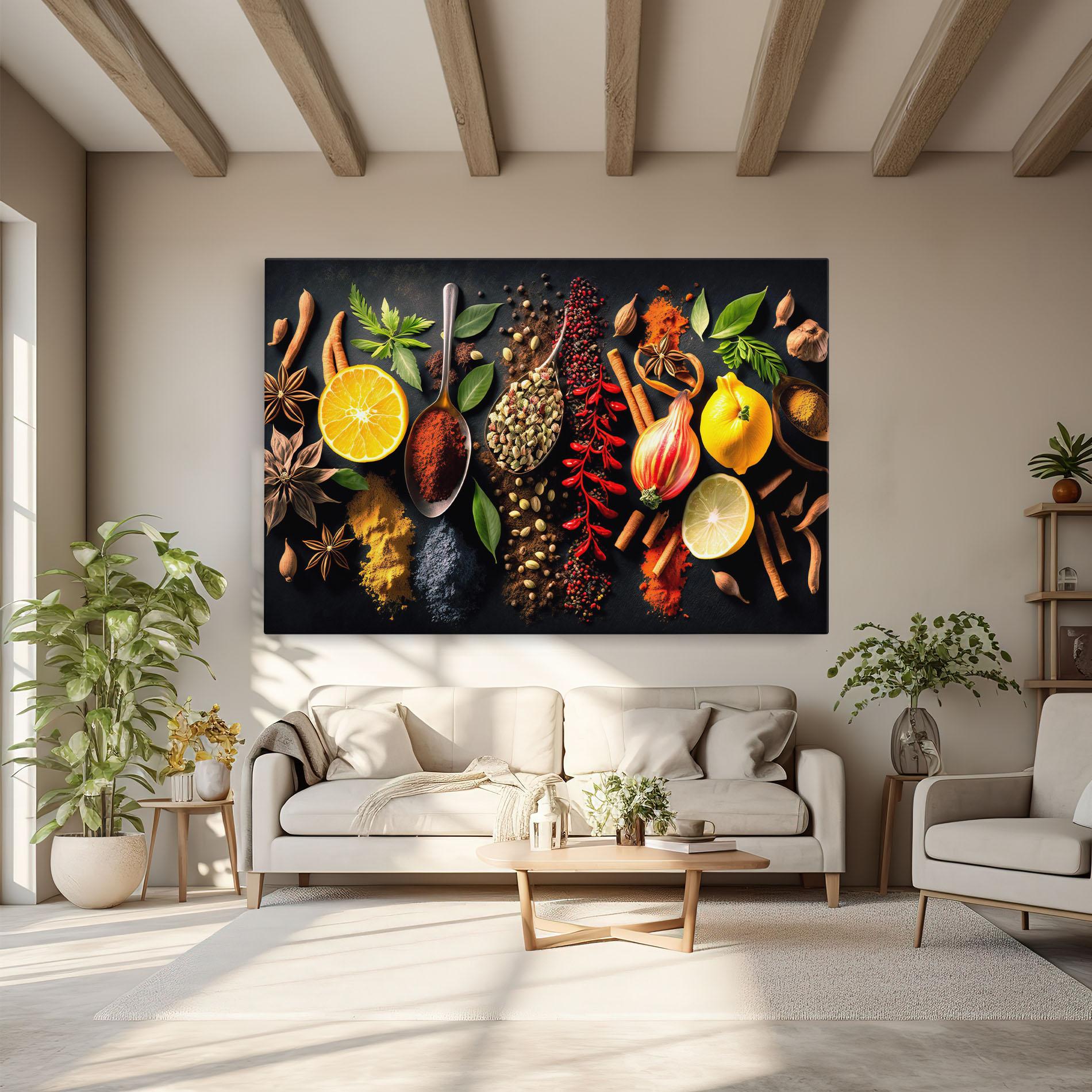 Tablou Canvas Closeup Pices mockup 6