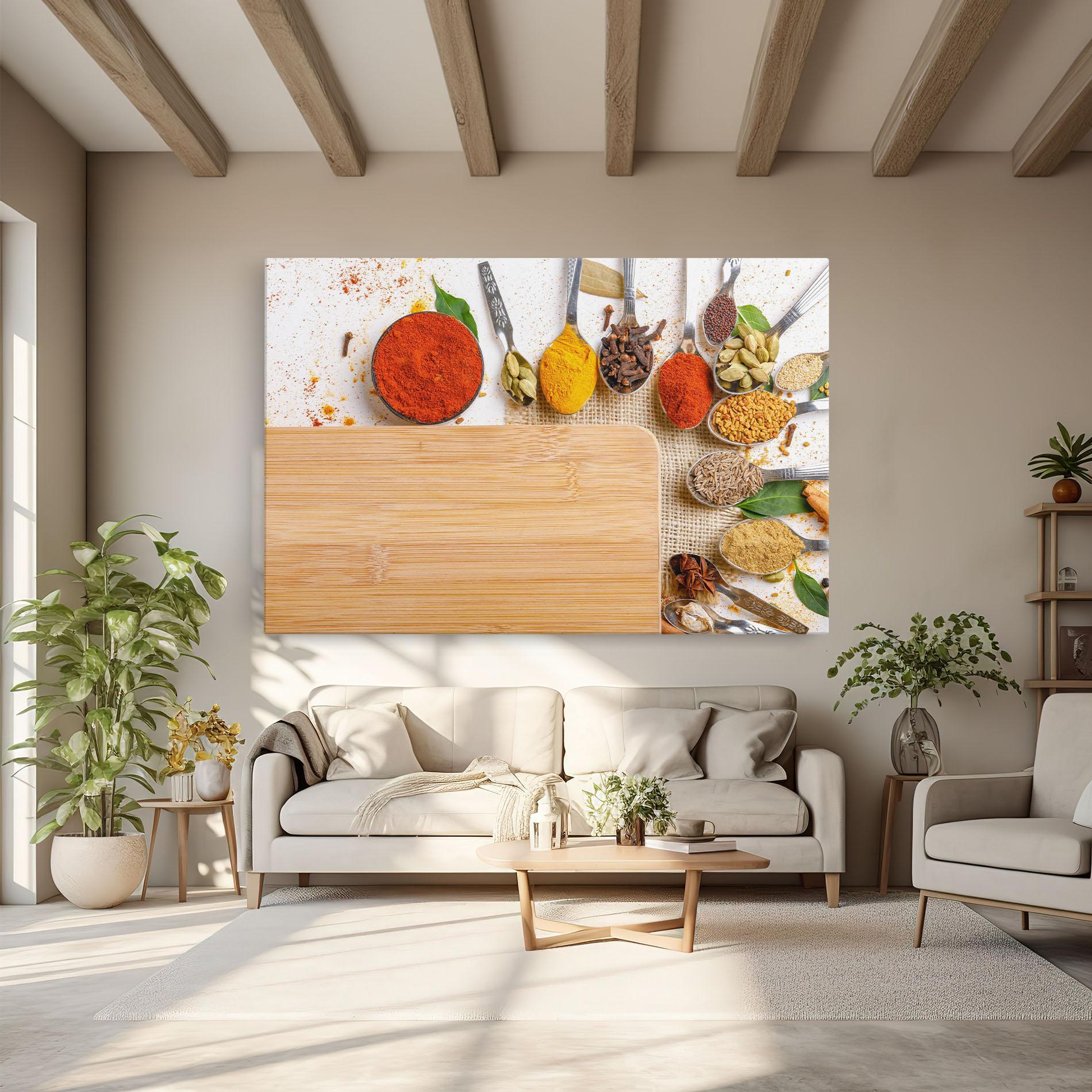 Tablou Canvas Spices Spoons mockup 6