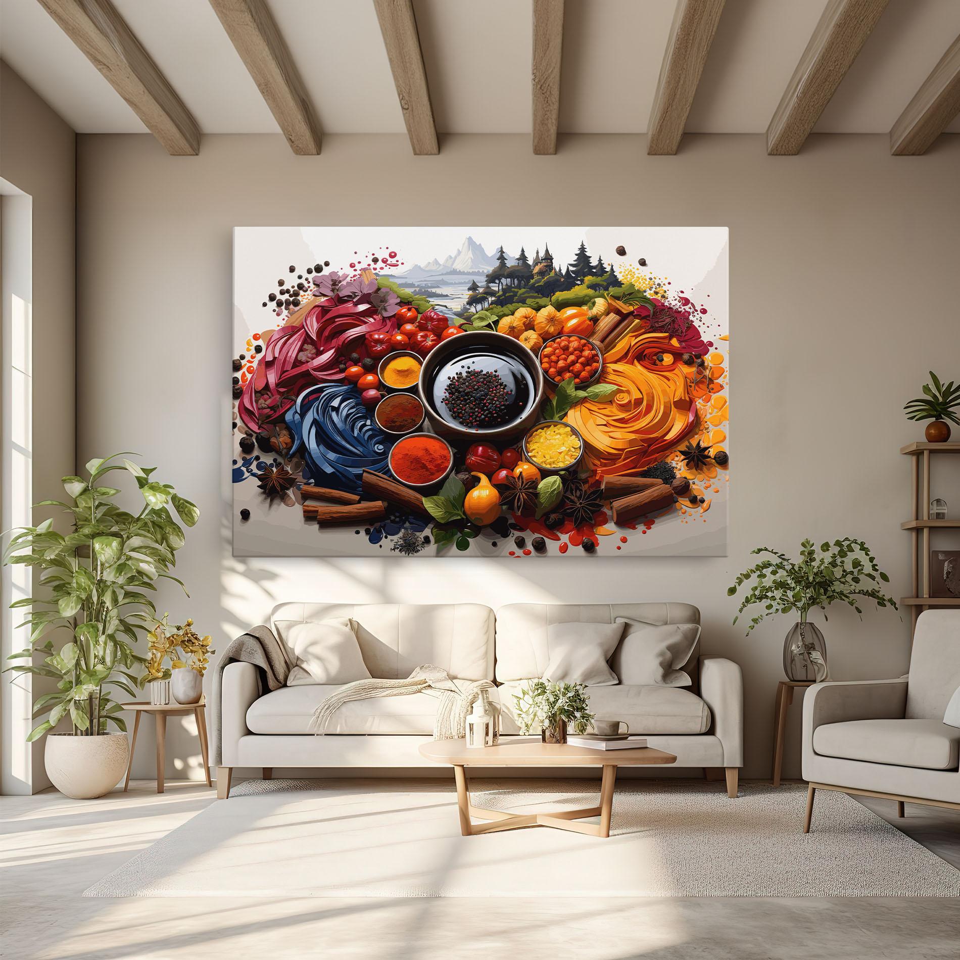 Tablou Canvas Spices Village mockup 6