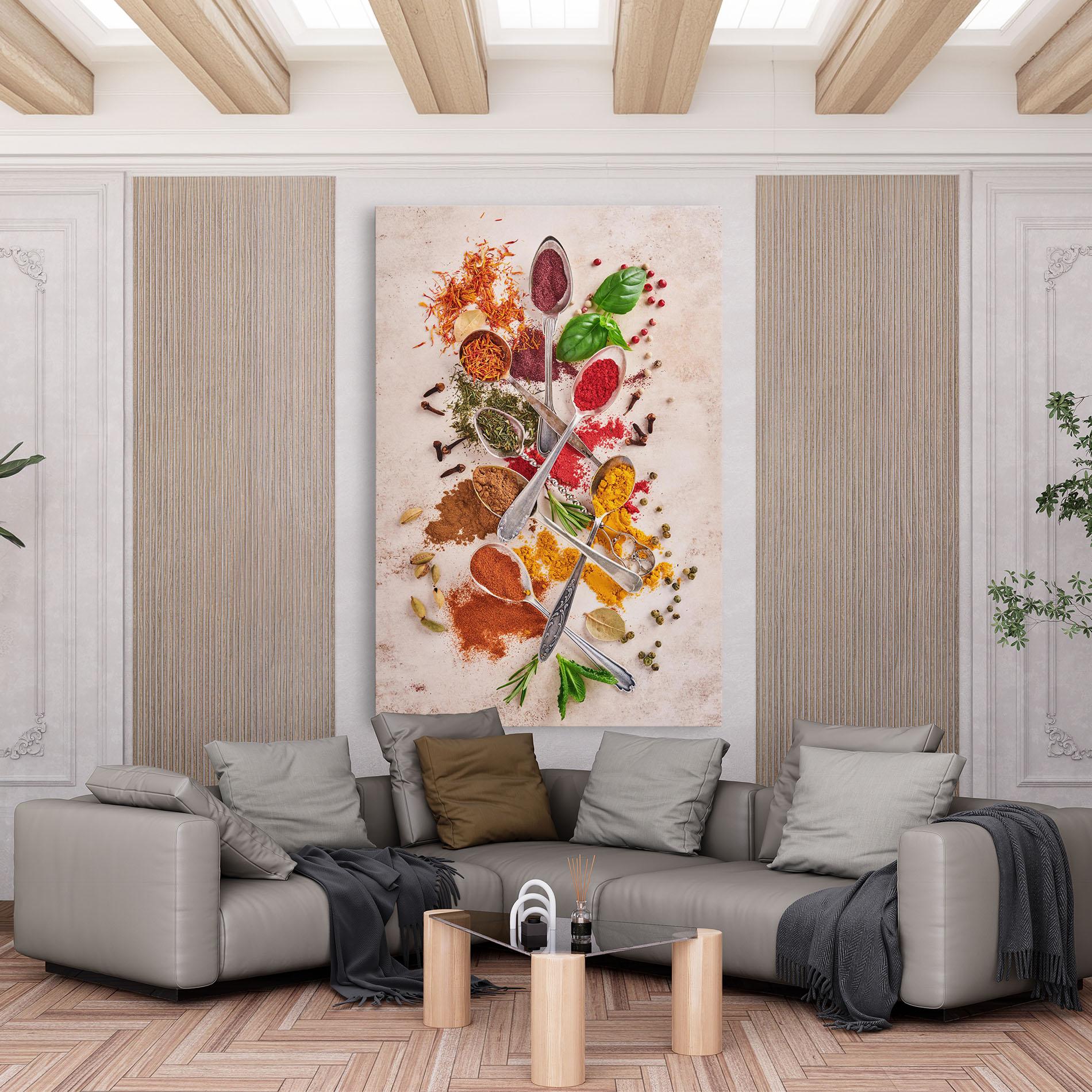 Tablou Canvas Colorful Spices Cooking mockup 6