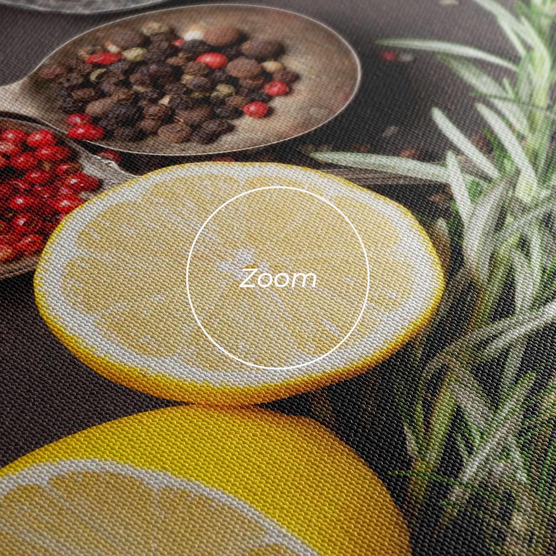 Tablou Canvas Spices On Stone Table mockup 3