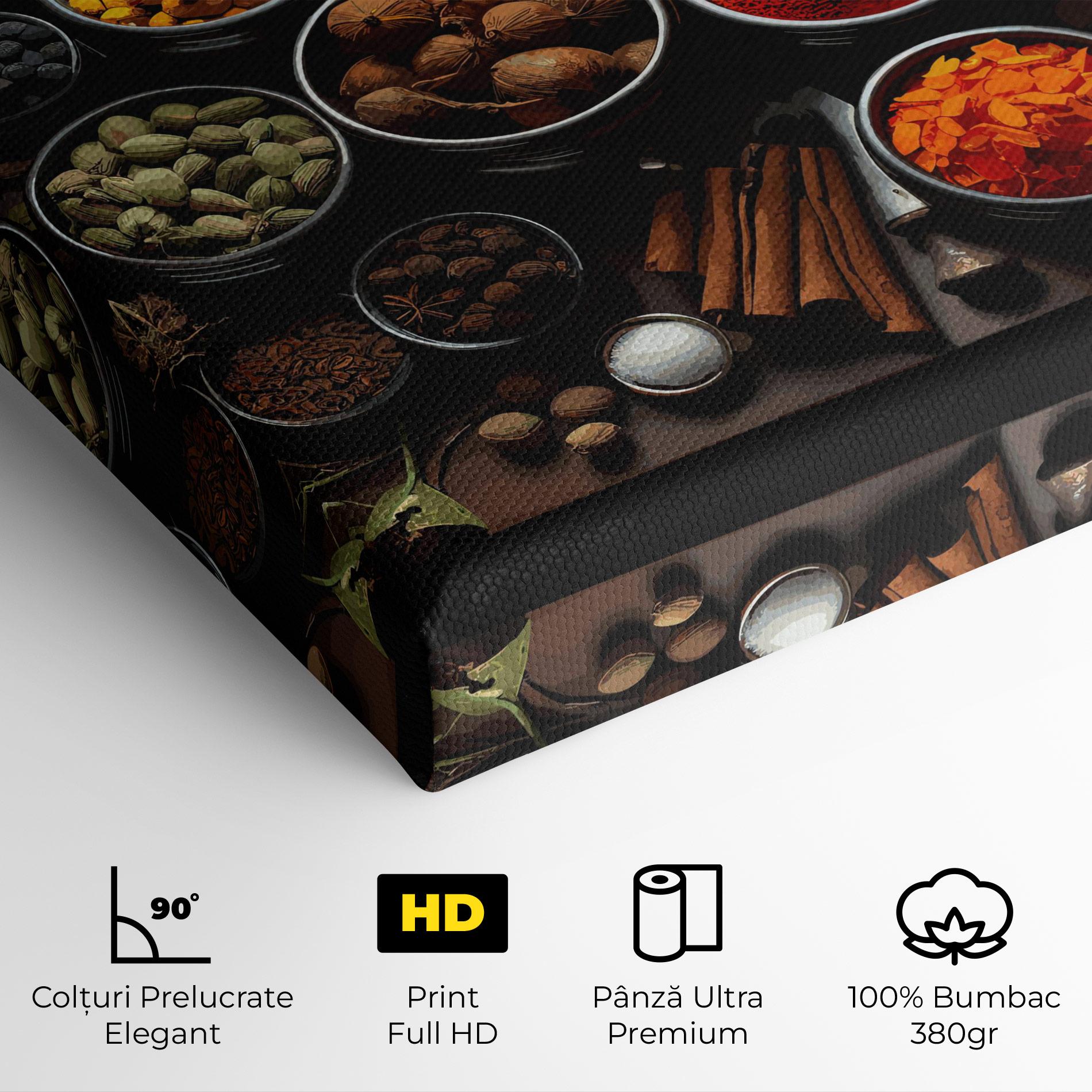 Tablou Canvas Colorful Herbs Art mockup 4