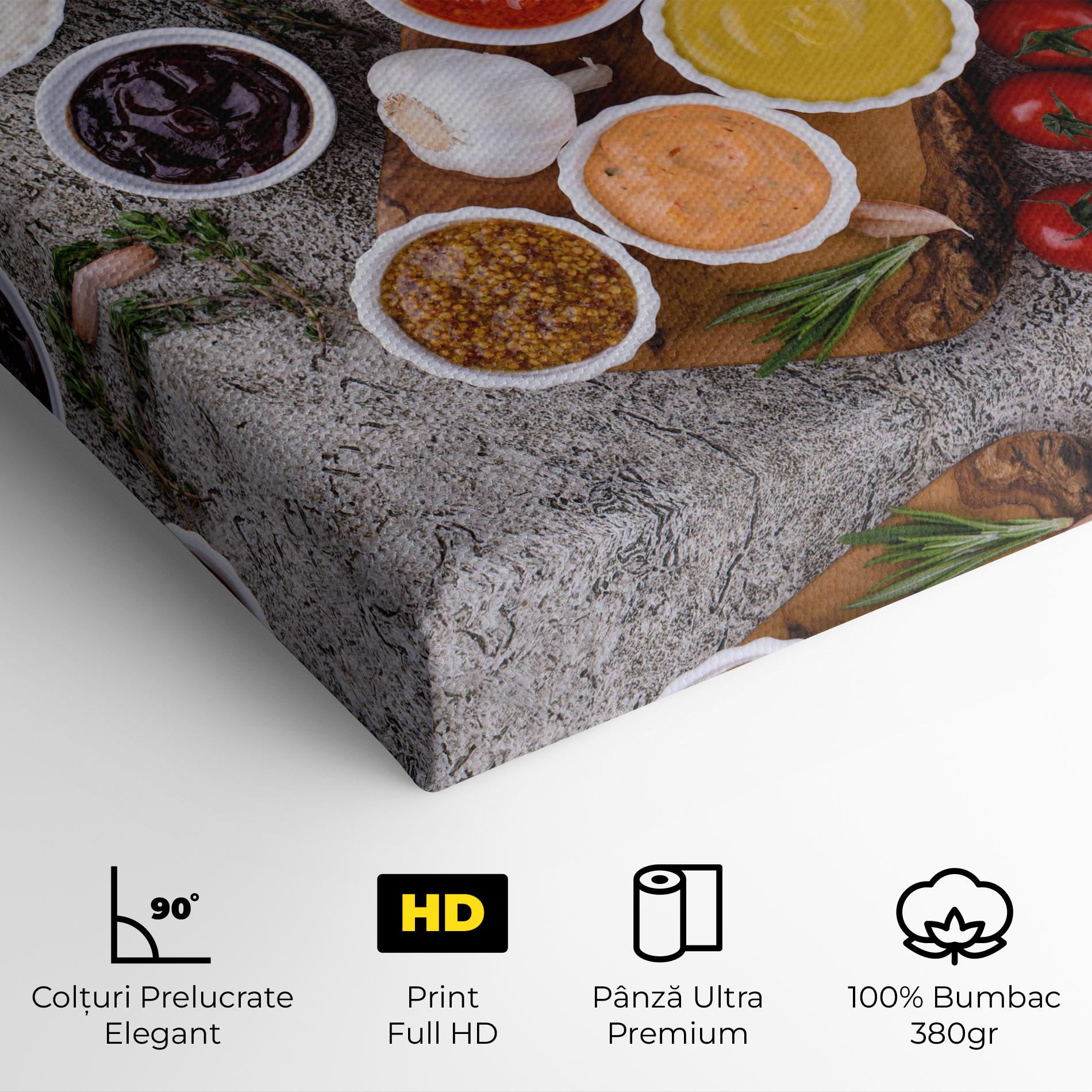 Tablou Canvas Different Sauces mockup 4