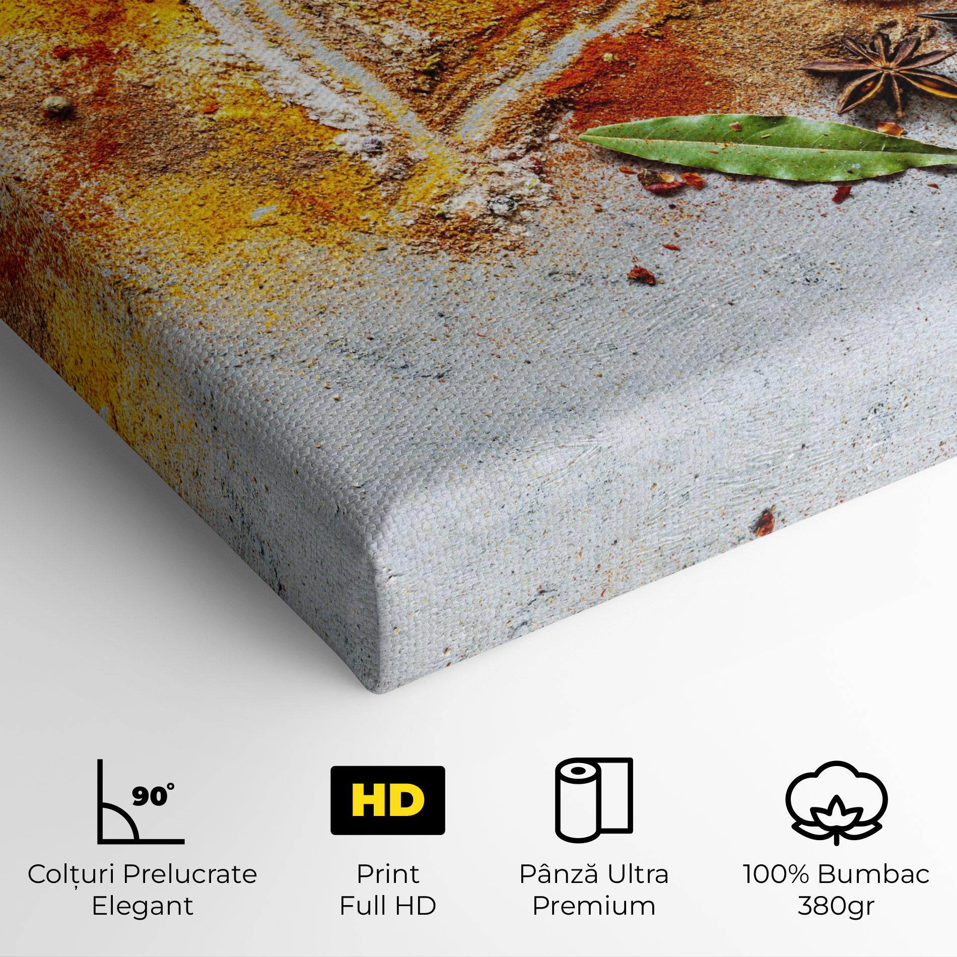 Tablou Canvas Heart Spice Powders mockup 4