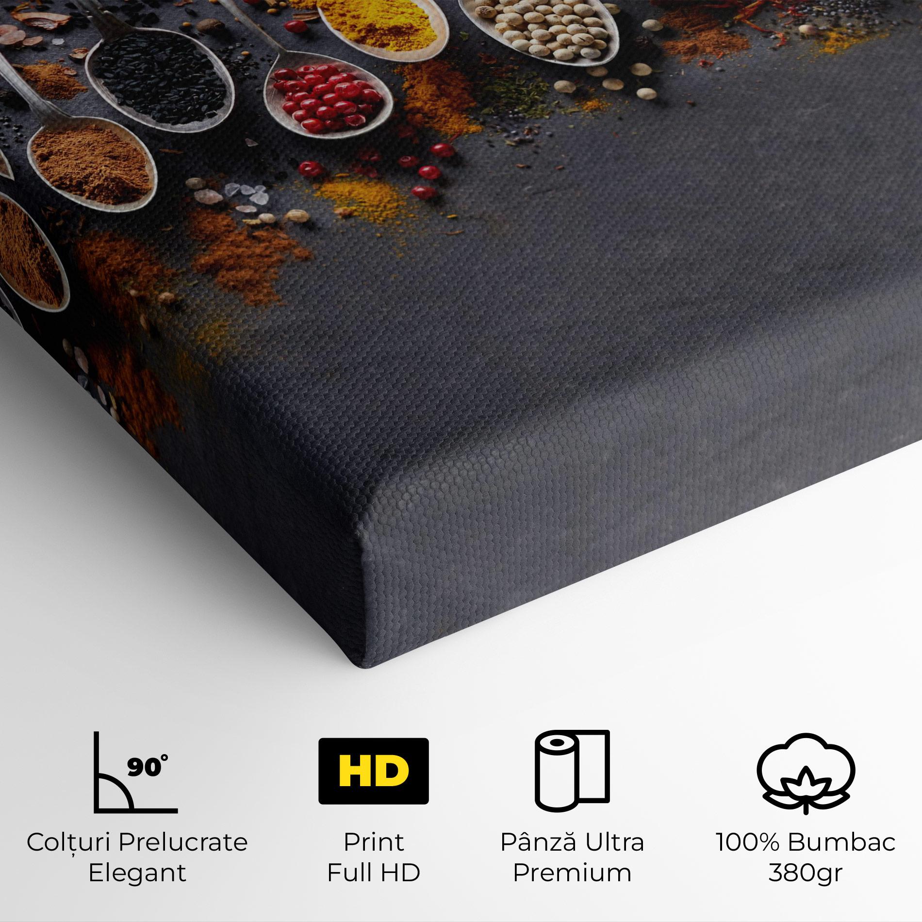 Tablou Canvas Spices Black Board mockup 4