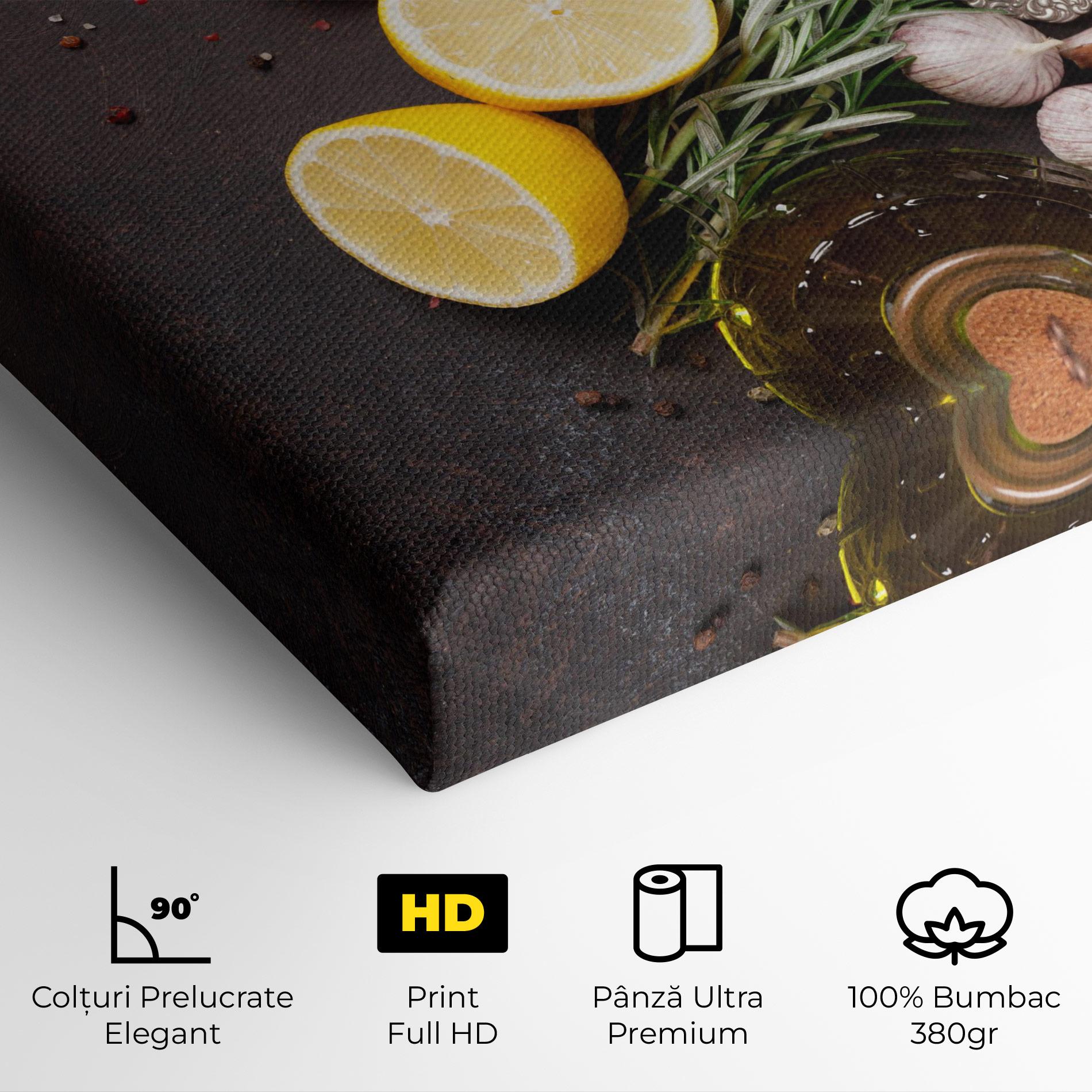 Tablou Canvas Spices On Stone Table mockup 4