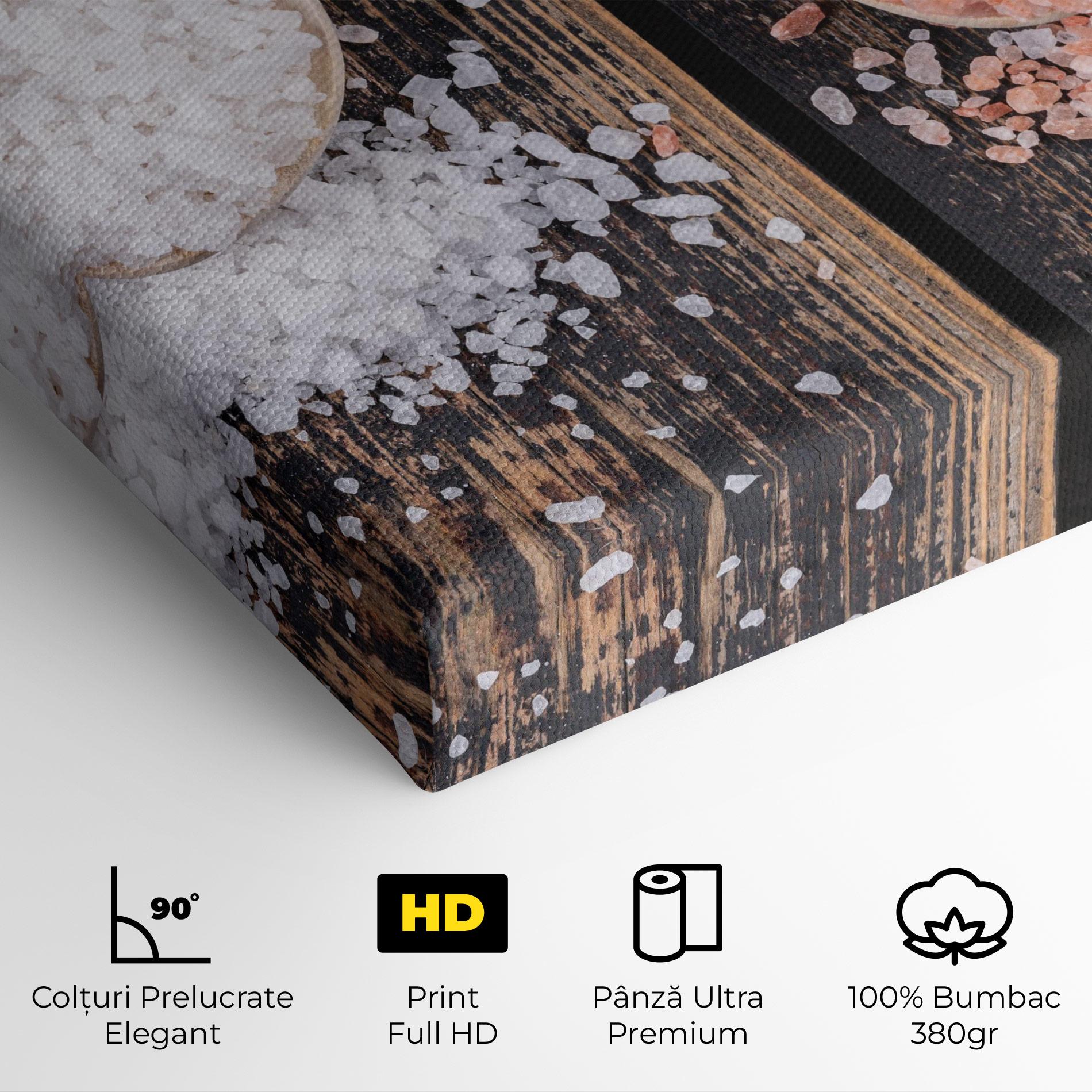 Tablou Canvas Wooden Spoons Sea Salt mockup 4