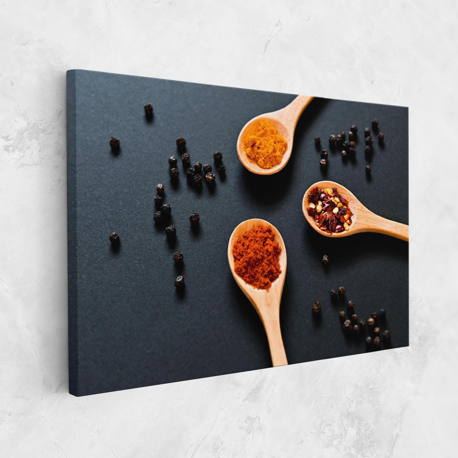Tablou Canvas 3 Seasonings Spoons mockup 1