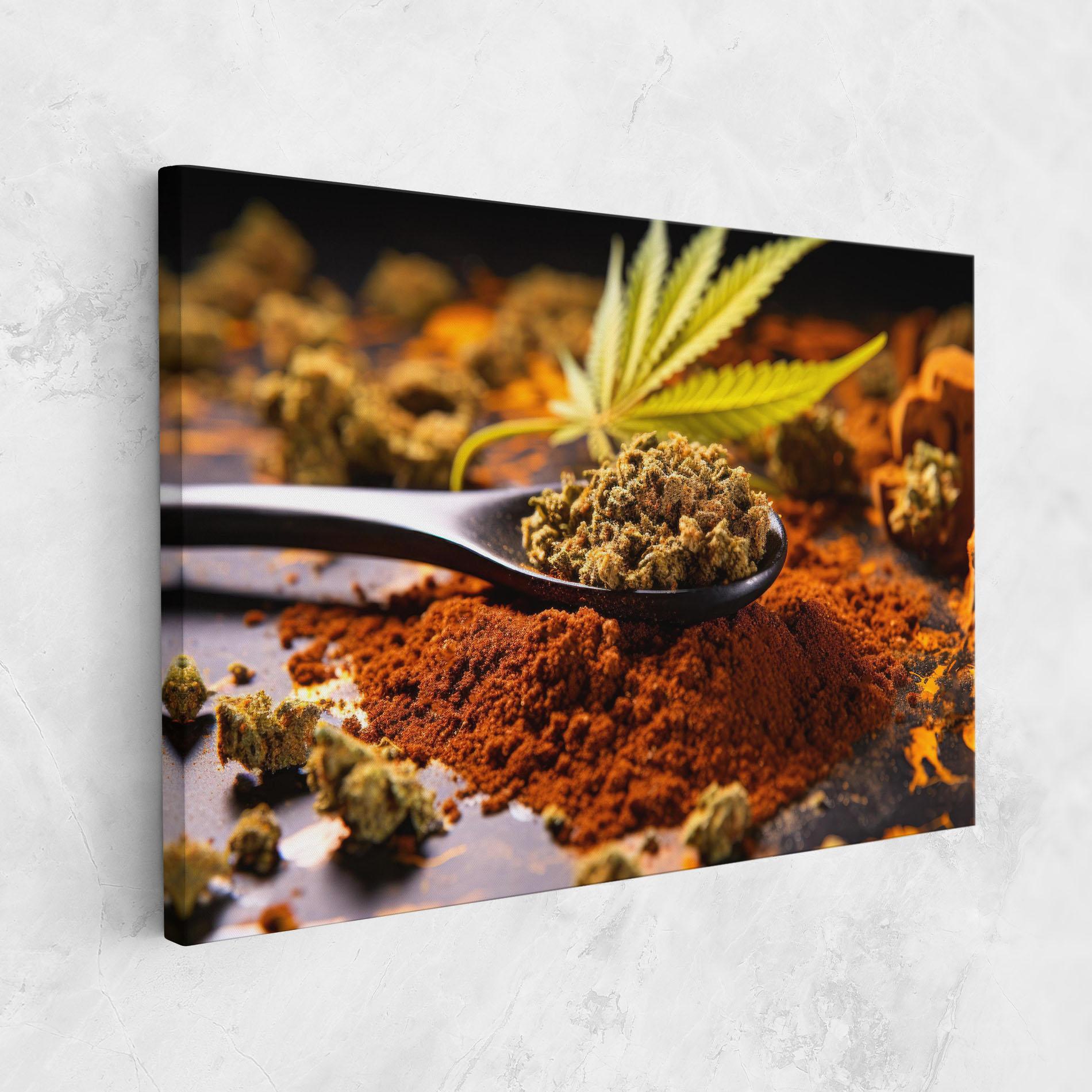 Tablou Canvas Cannabis Seasoning mockup 1