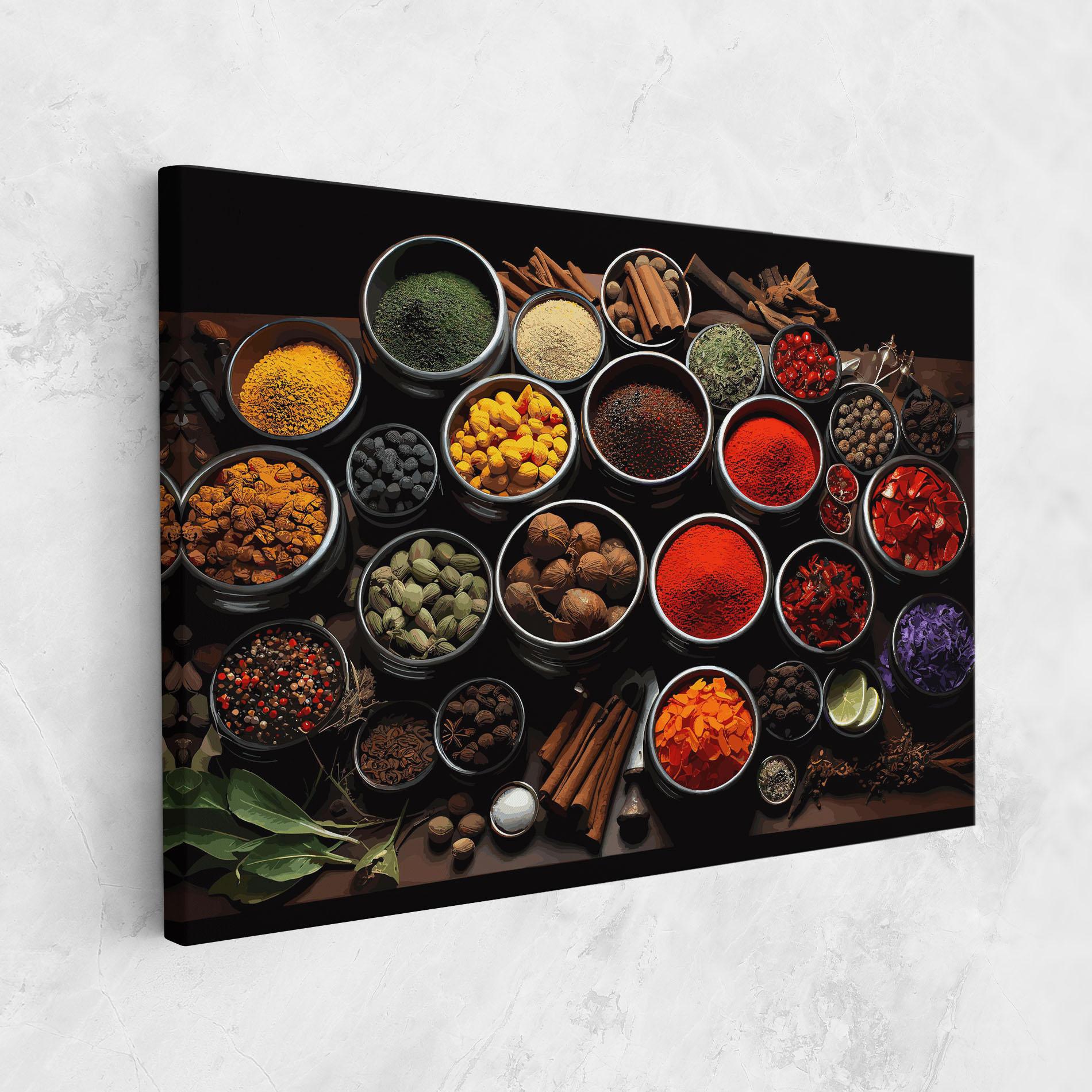 Tablou Canvas Colorful Herbs Art mockup 1