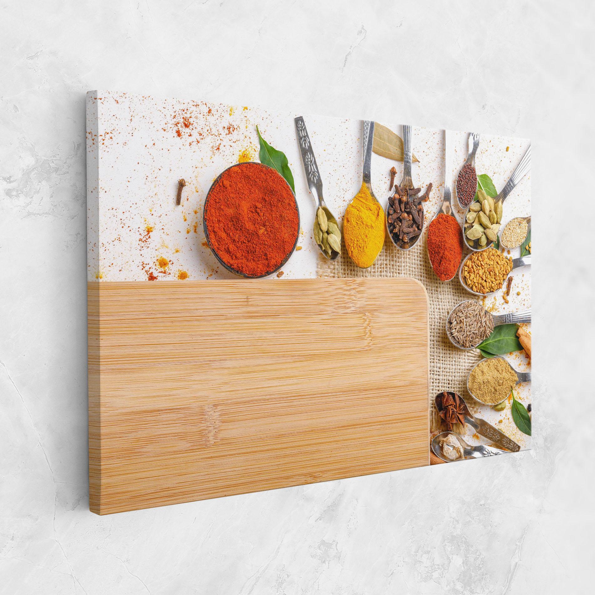 Tablou Canvas Spices Spoons mockup 1