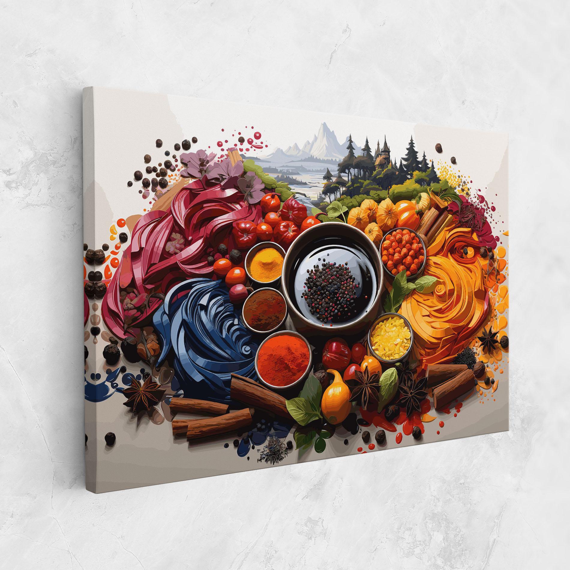 Tablou Canvas Spices Village mockup 1