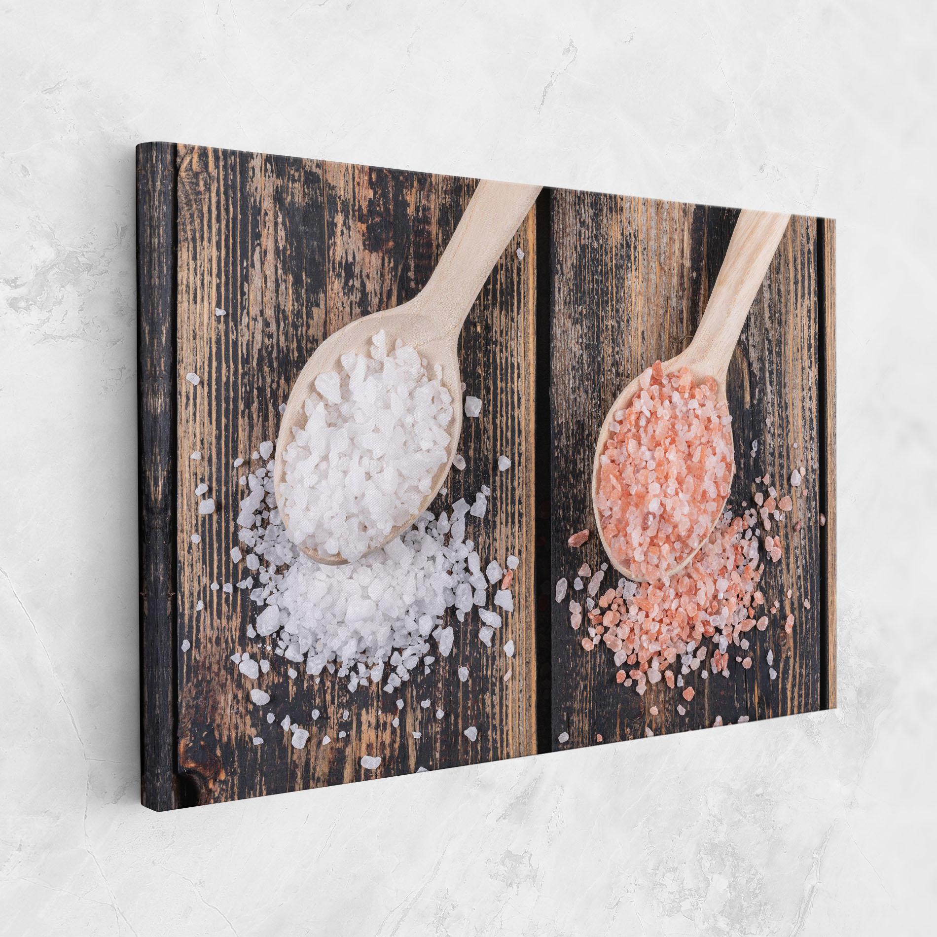 Tablou Canvas Wooden Spoons Sea Salt mockup 1