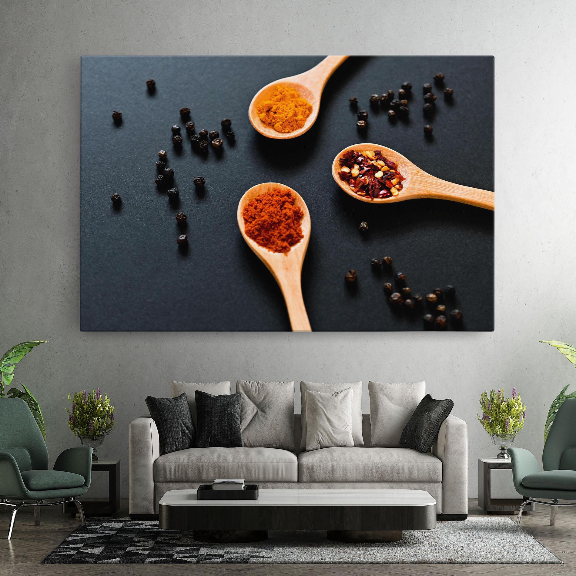 Tablou Canvas 3 Seasonings Spoons mockup 7